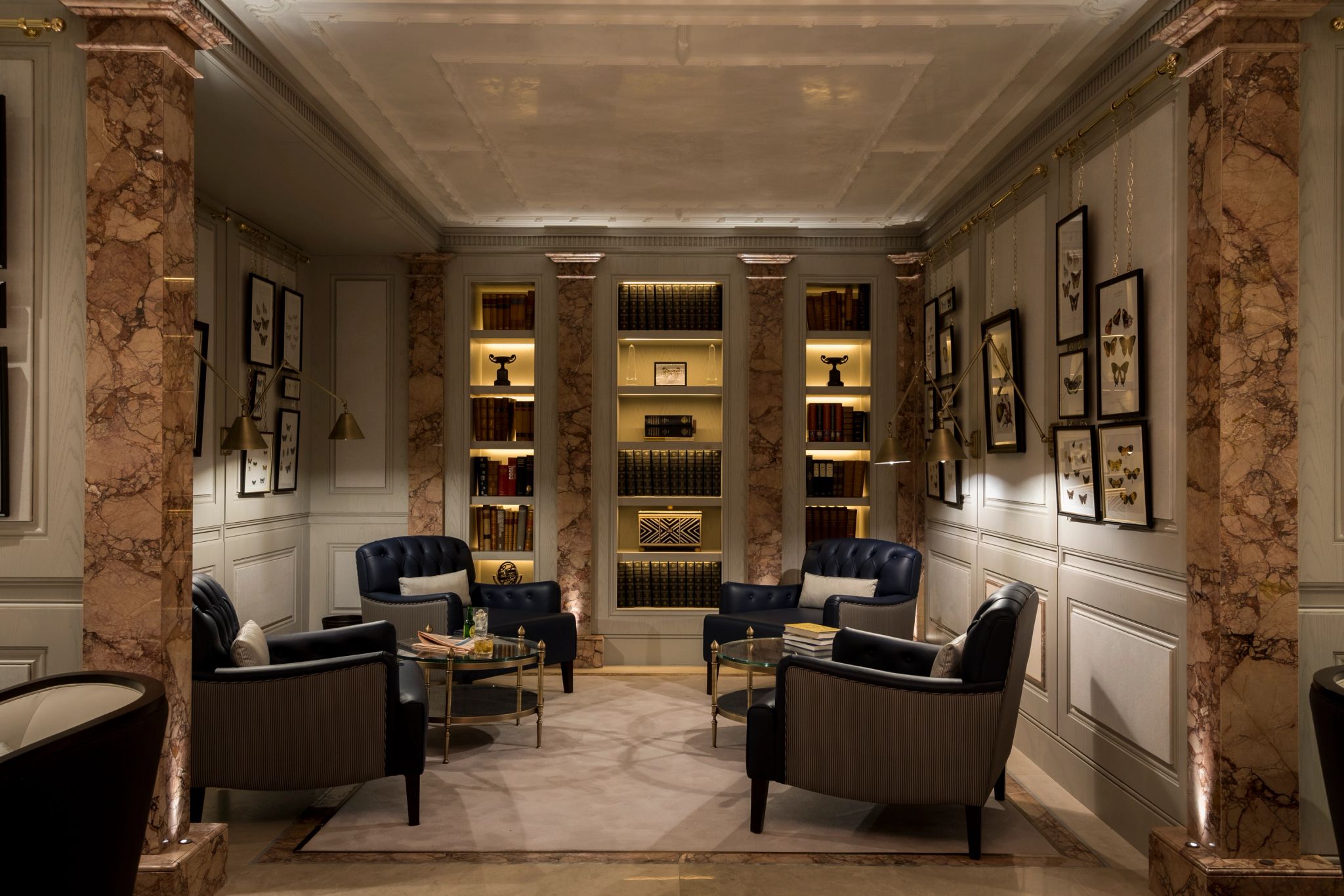 Lounge do Lanesborough Club & Spa spa premiado londres - lounge do spa - spa 5 estrelas