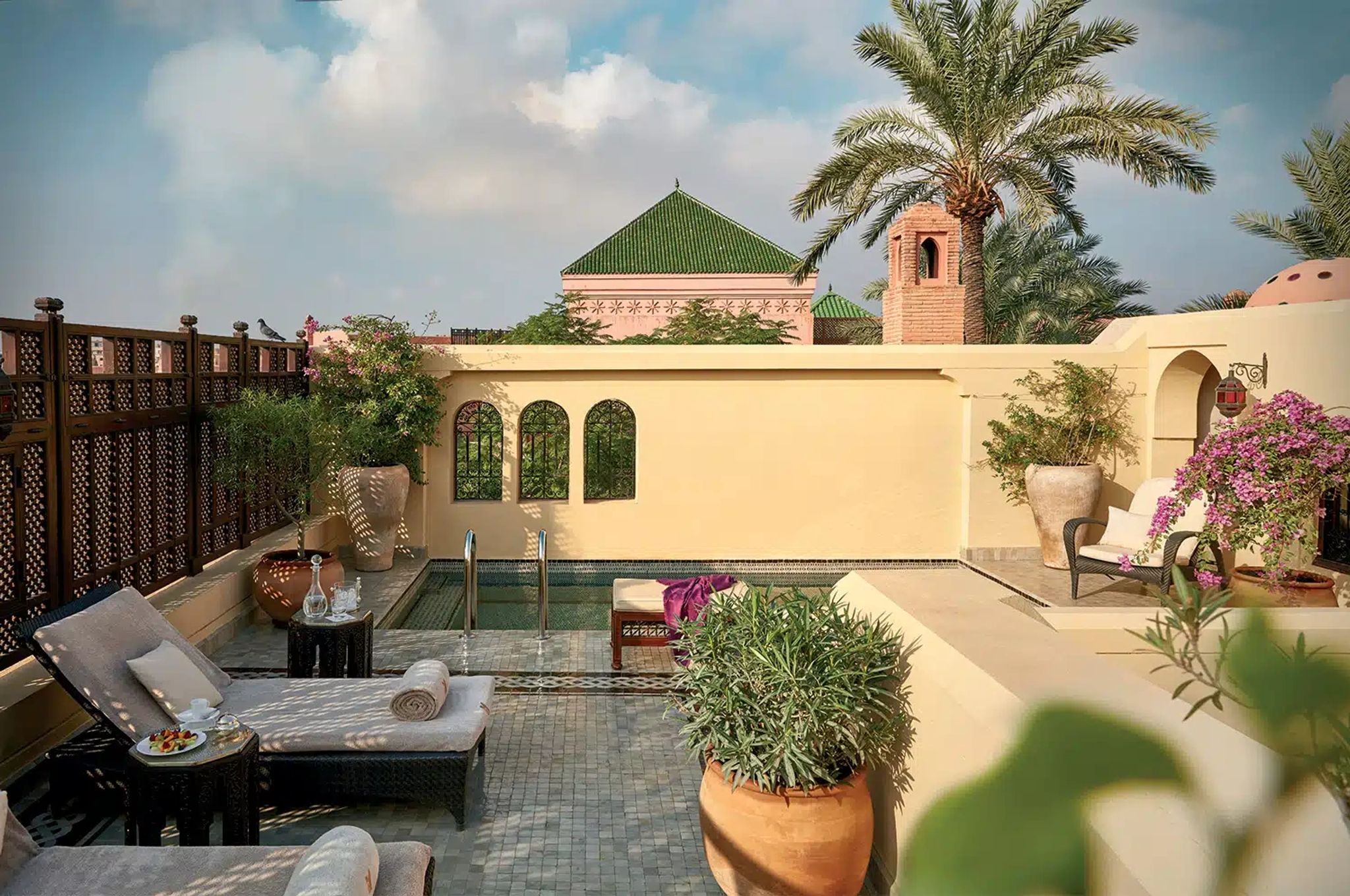 Privilege Riad terraco panoramico riad - terraco privilege marrakech - vista atlas riad