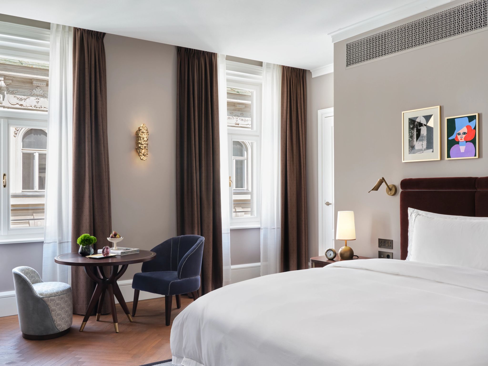 Premier King cama de hotel – quarto elegante – quarto com vista
