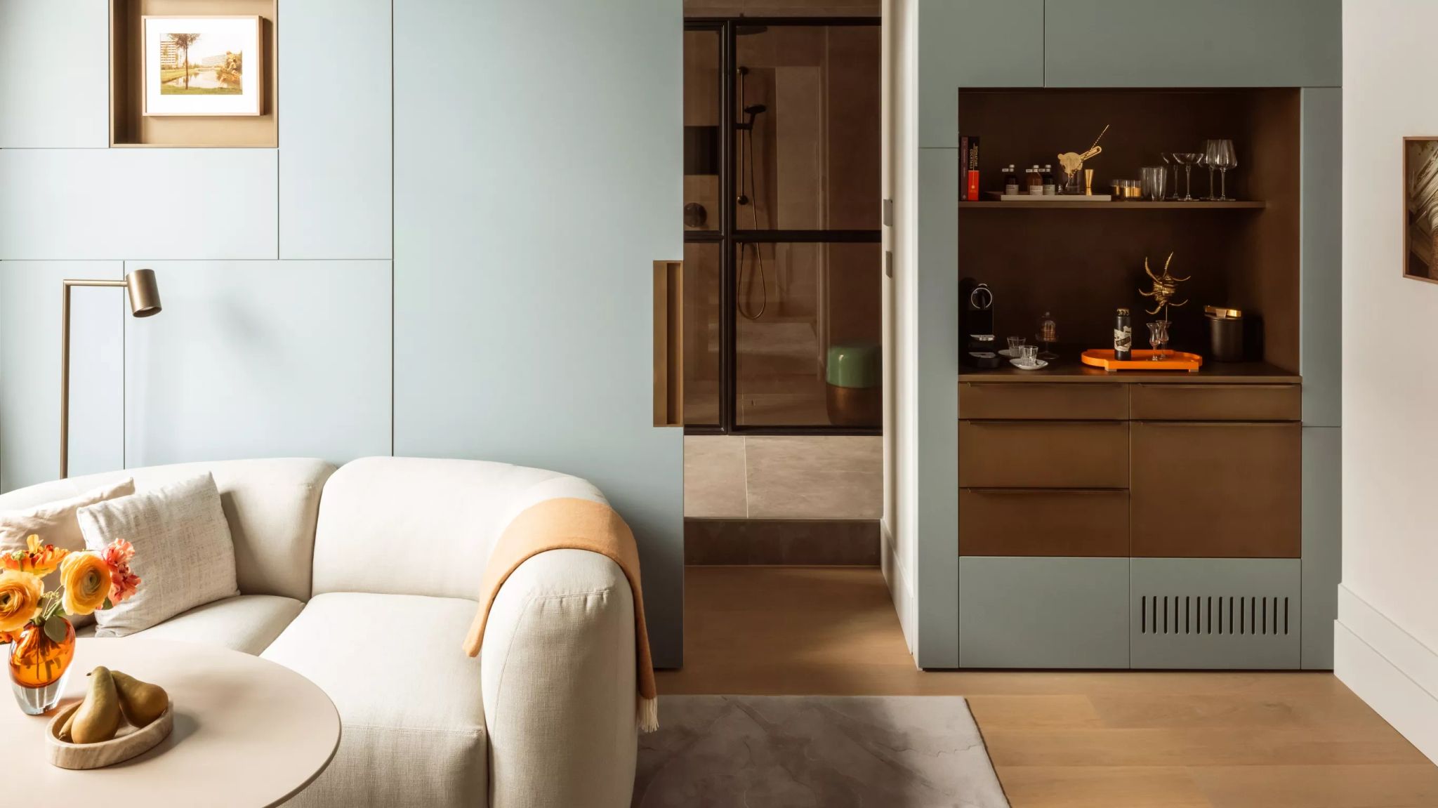 sala de estar - suite com sala - sofa confortavel