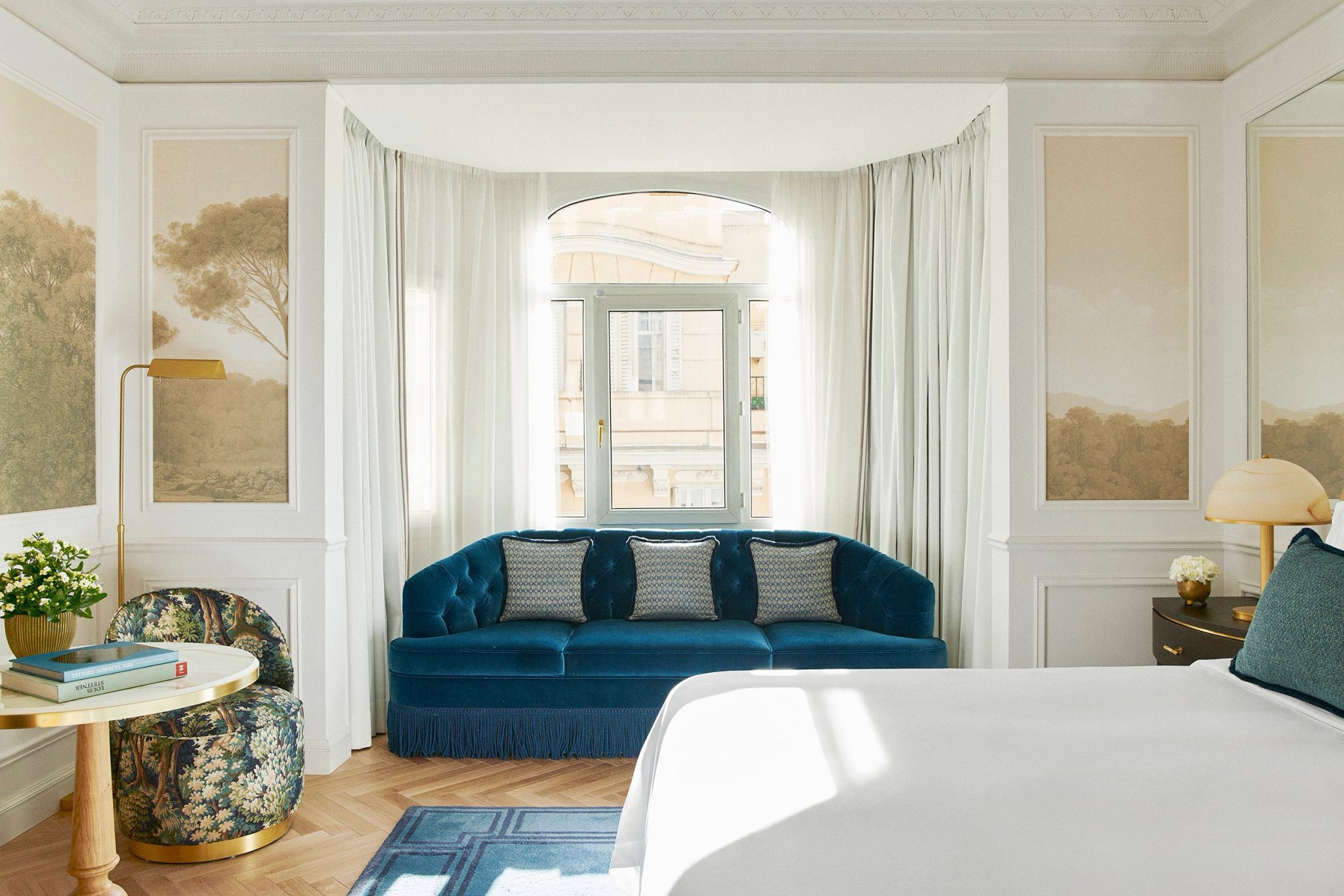 Premium Neptuno King Fountain View quarto com sala - sofa confortavel - quarto com vista