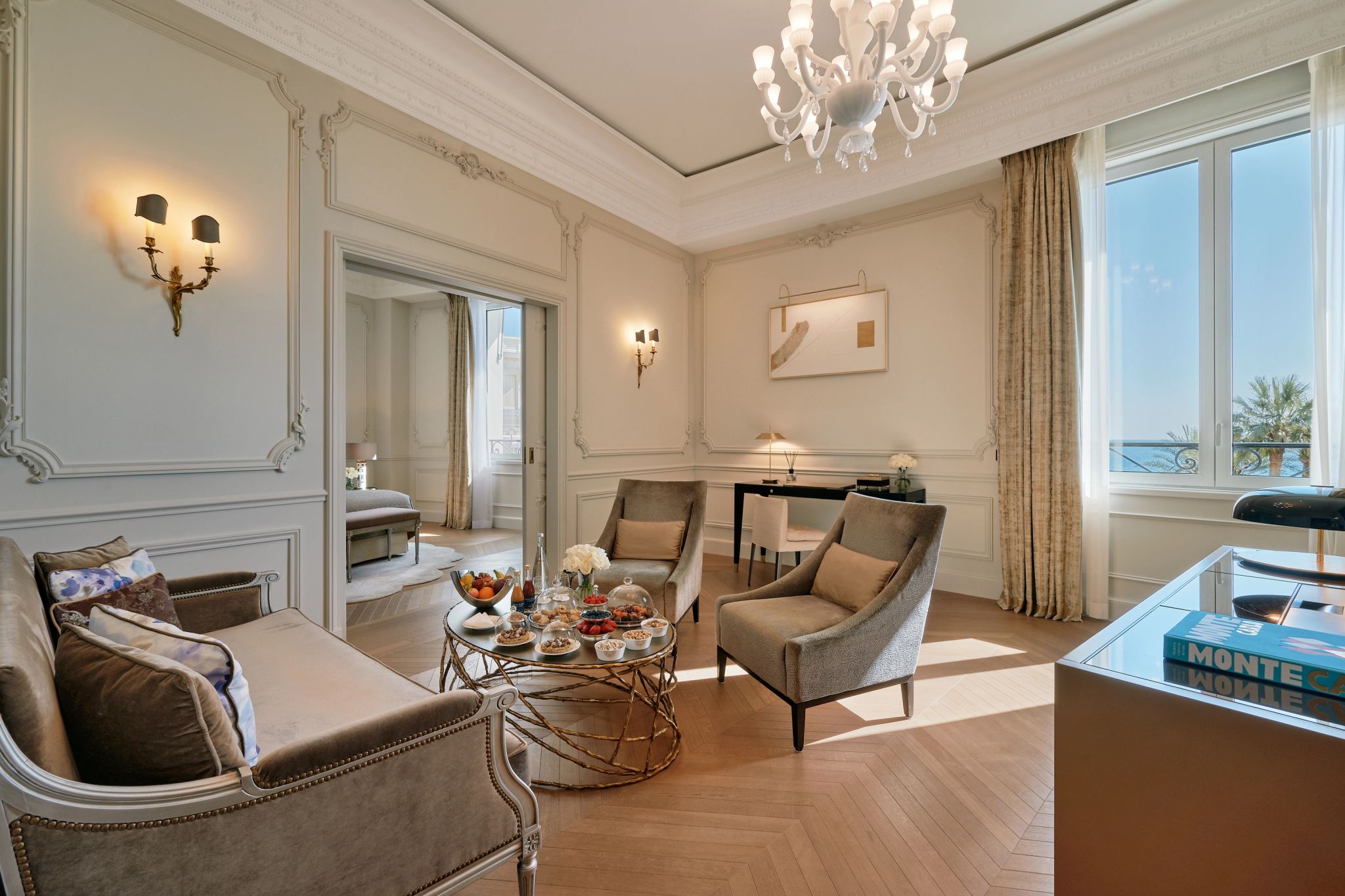 Suite Sea View sala ampla suite - sofa confortavel - tecidos nobres suaves