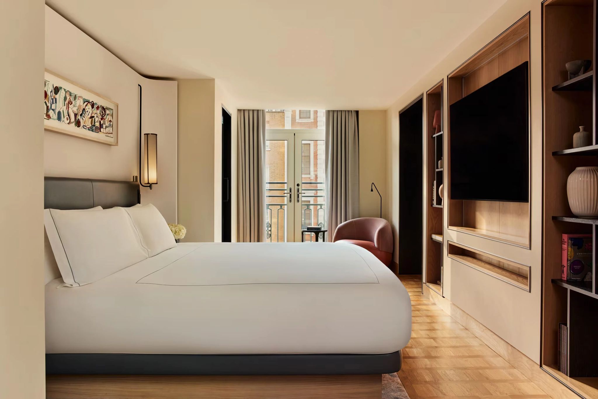 cama king - suite luxo - vista hyde park
