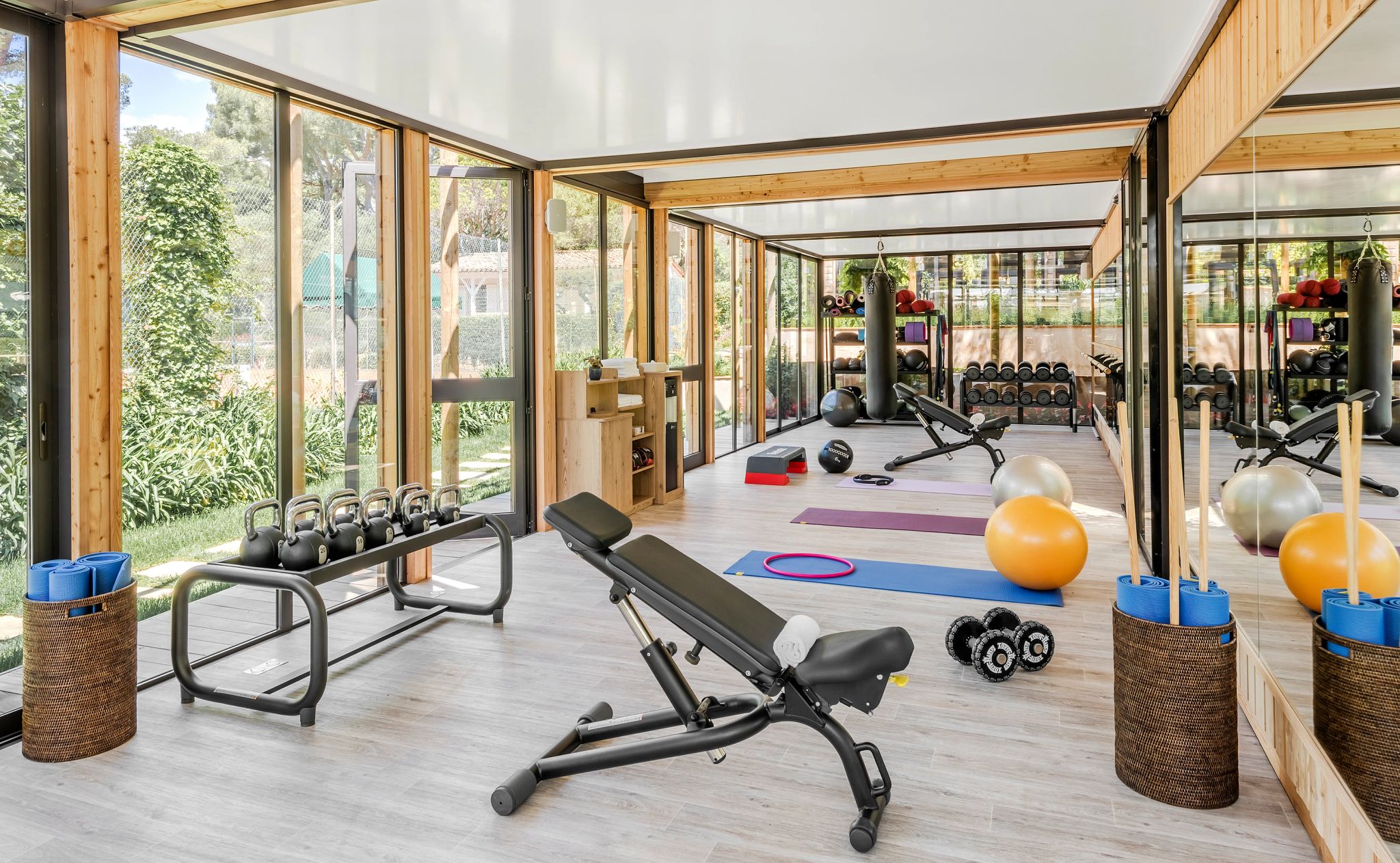 Academia do hotel academia moderna - espaço fitness - vida saudavel - exercicio fisico