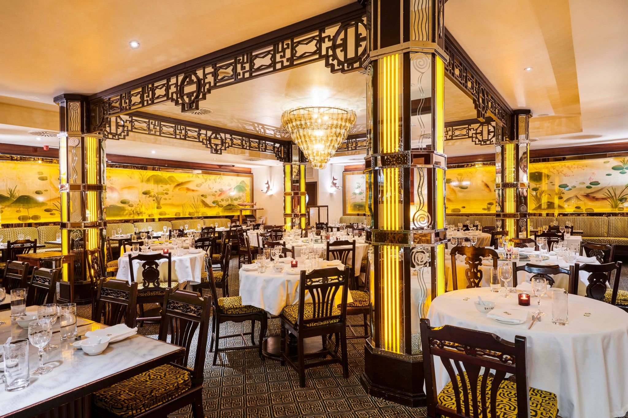 Restaurante China Tang mesa de jantar - restaurante chines - comida chinesa