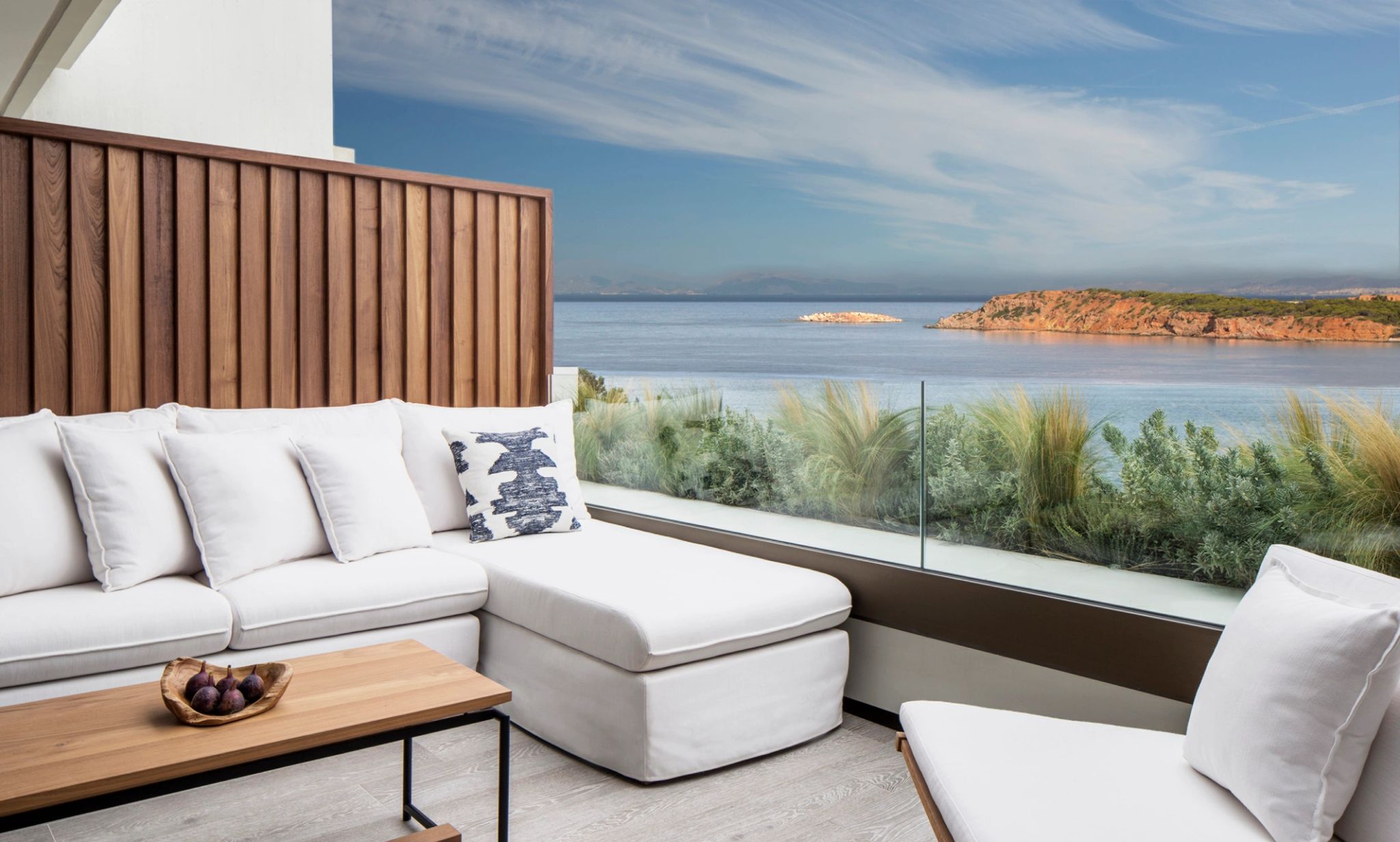 Nafsika Sea View varanda privativa - varanda mobiliada - varanda vista mar