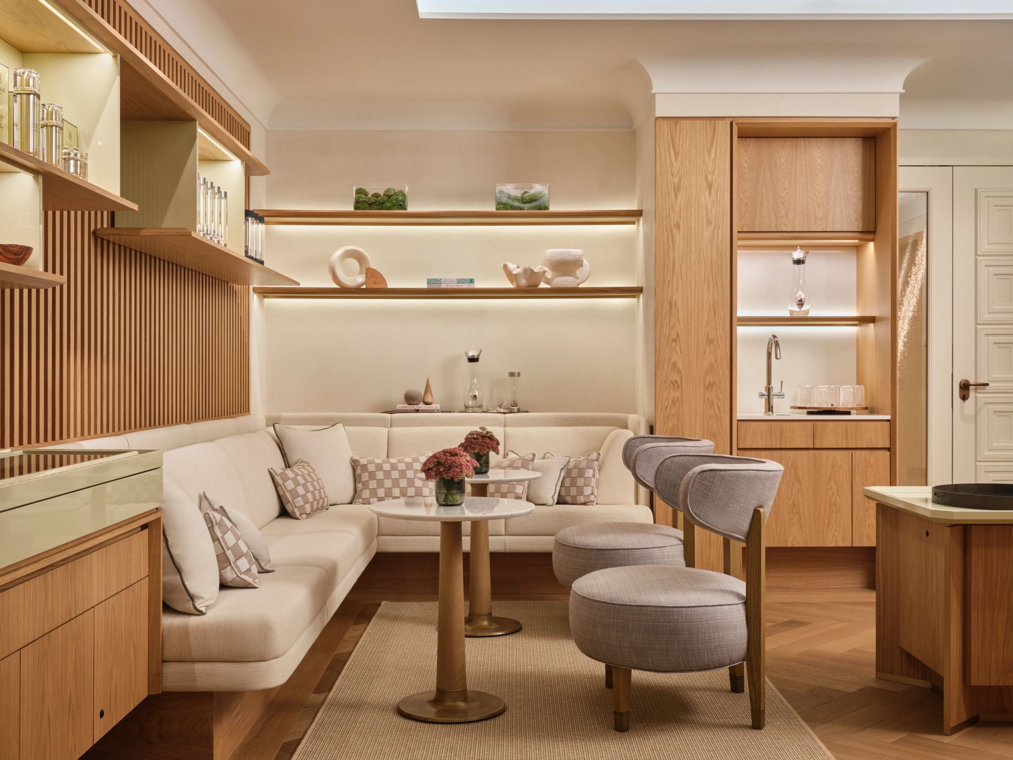 Asaya Spa lounge do spa - sala de estar - spa moderno - spa chique