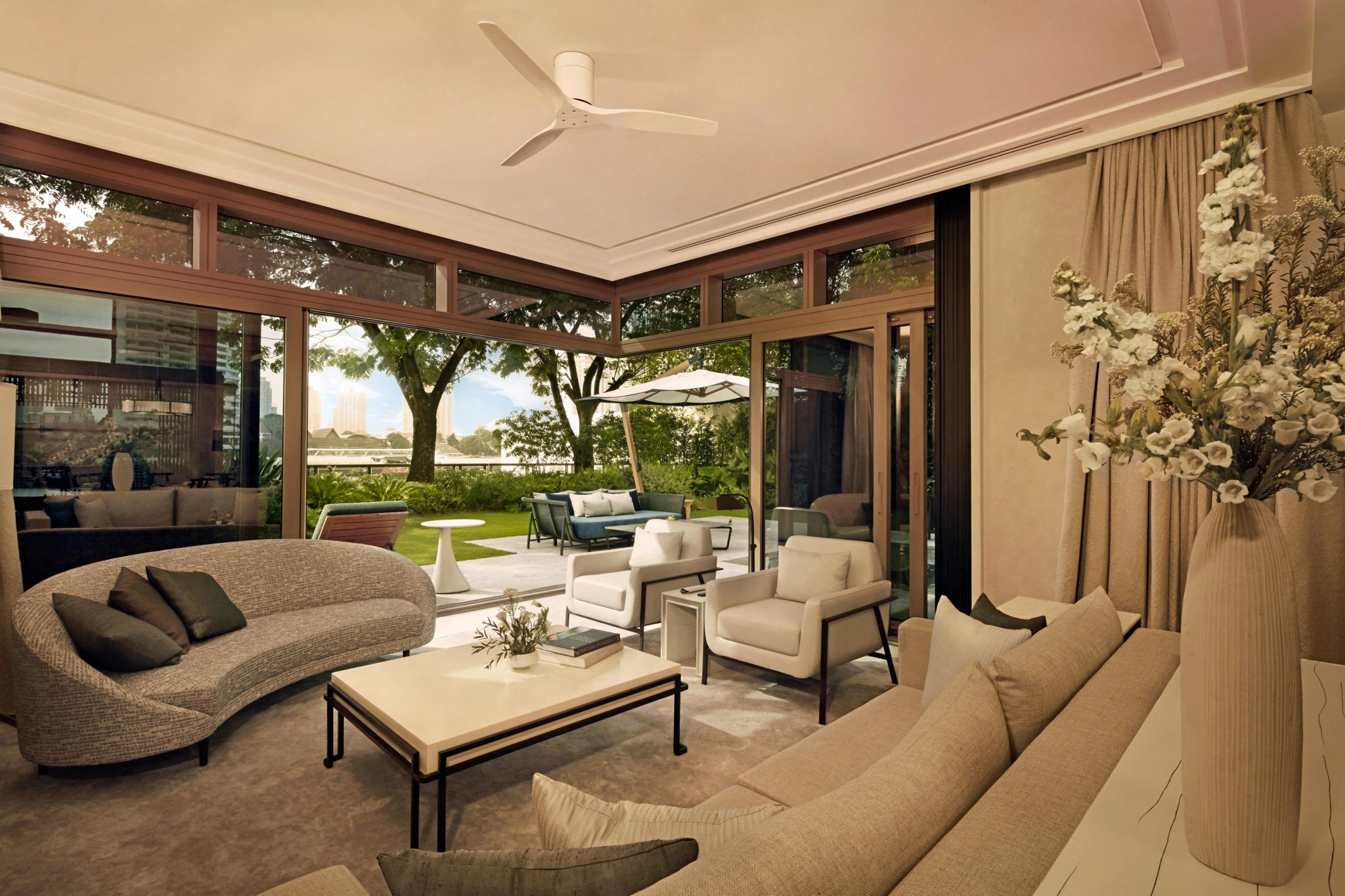 Presidential Villa sala de estar - sala chique - sala moderna