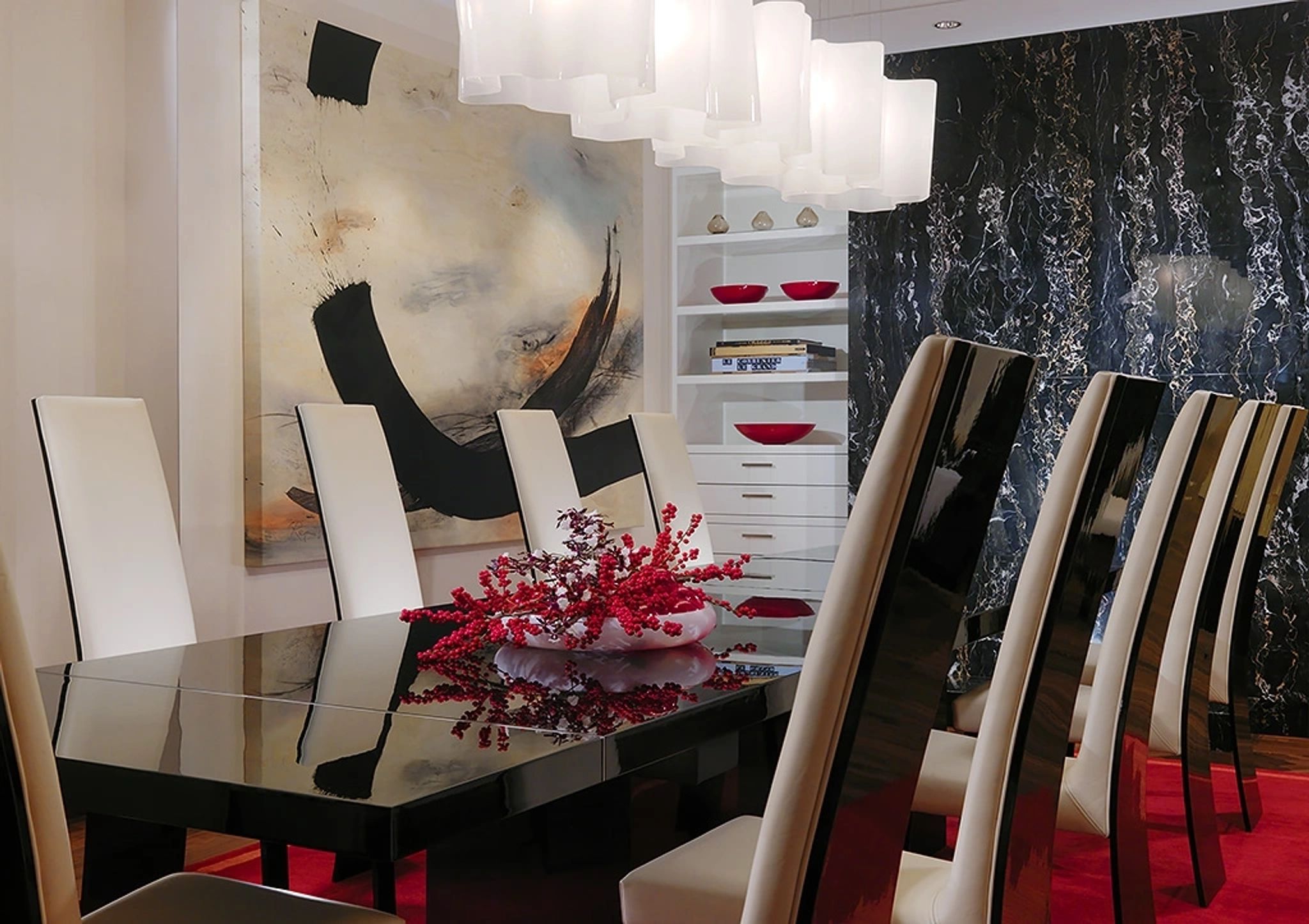 The Ritz-Carlton Penthouse sala de jantar - mesa - jantar na suite