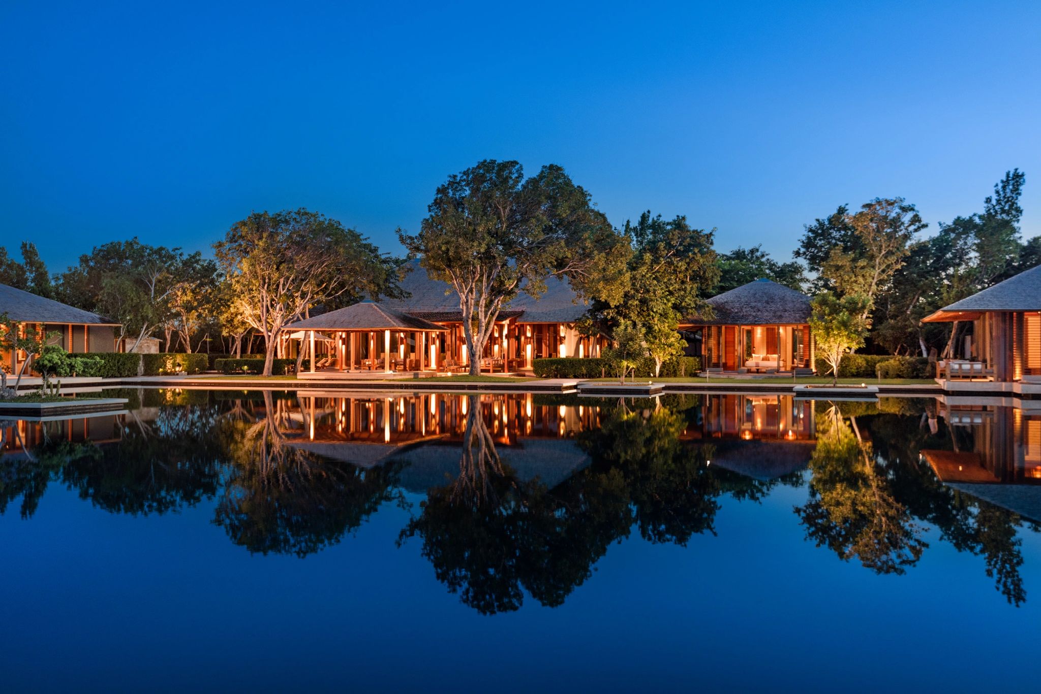 Five Bedroom Serenity Villa vila do amanyara - vista noturna