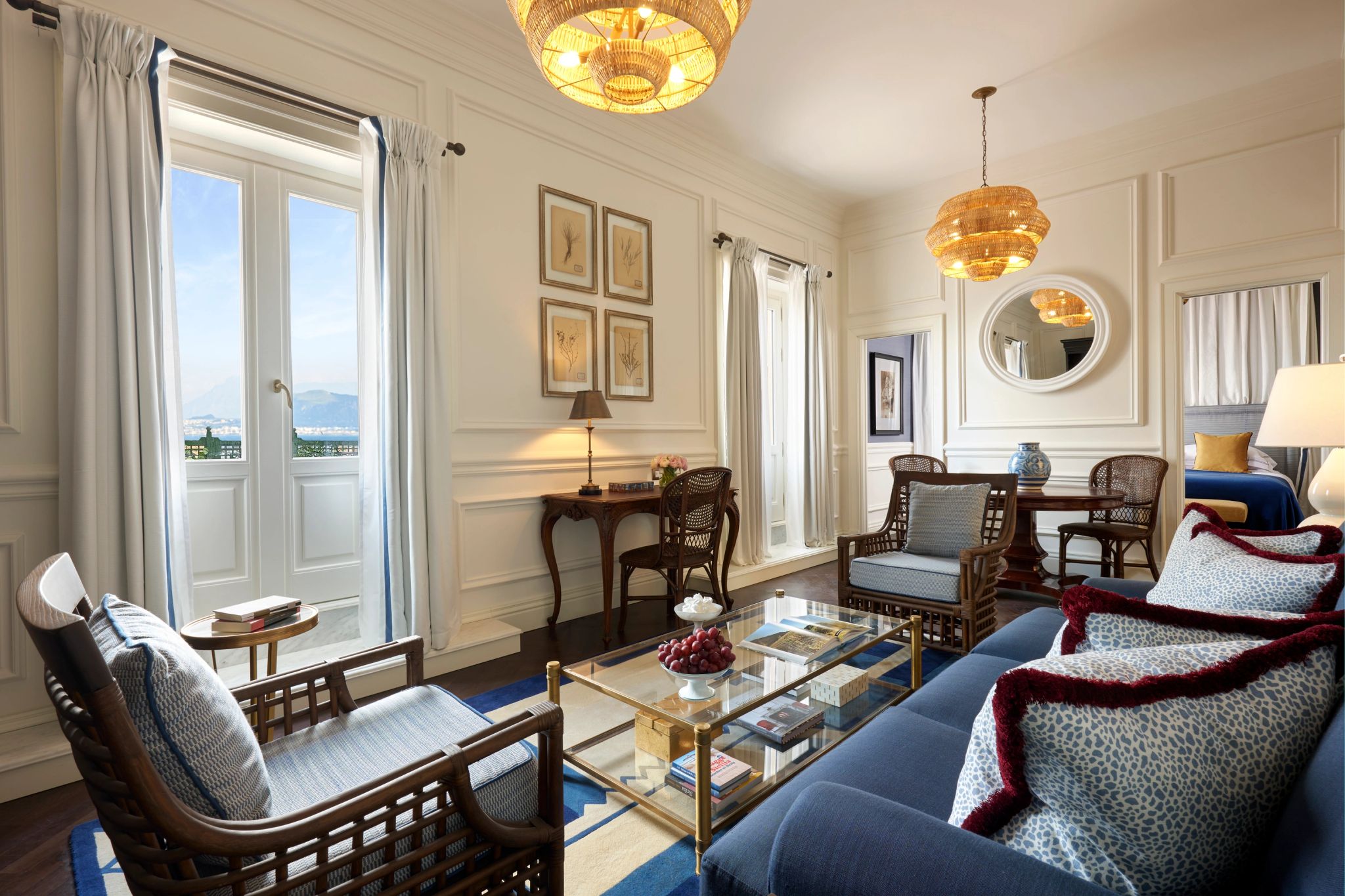 Sea View Suite Terrace sala de estar – suite com sala – sala moderna - sala de luxo - sala ampla