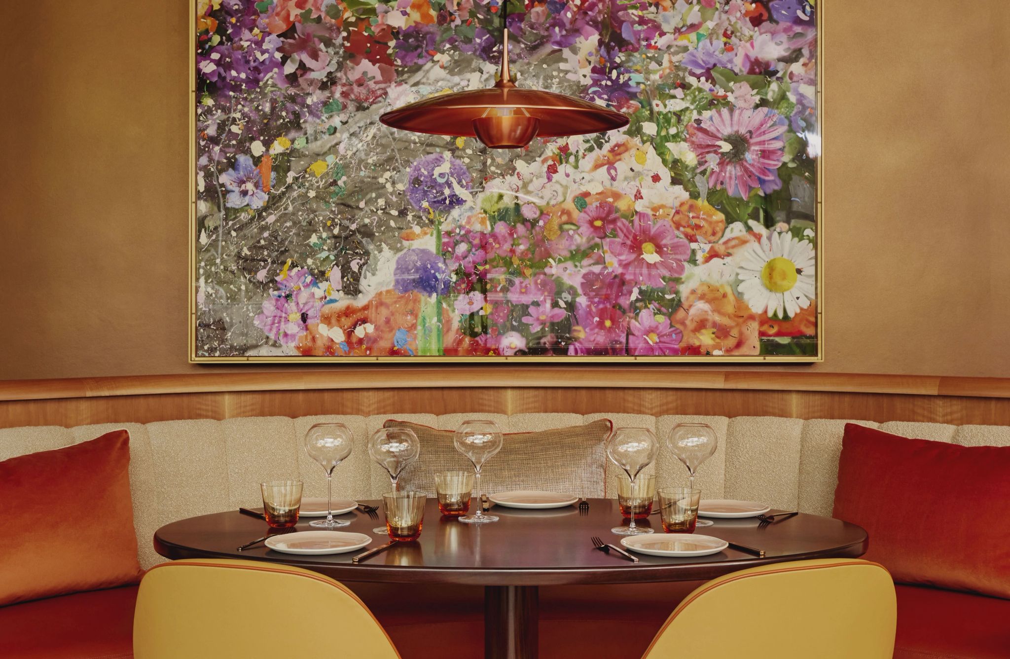 decoraçao moderna – alta gastronomia – obras de arte - mesa de jantar - gastronomia londrina