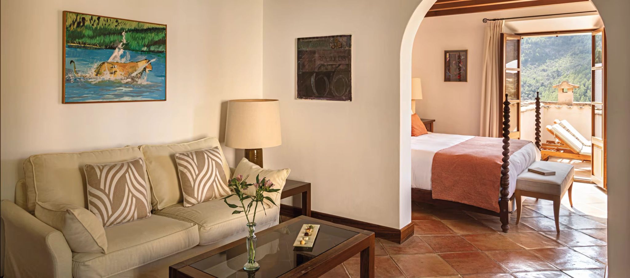 cama confortavel - suite master - quarto com sofa