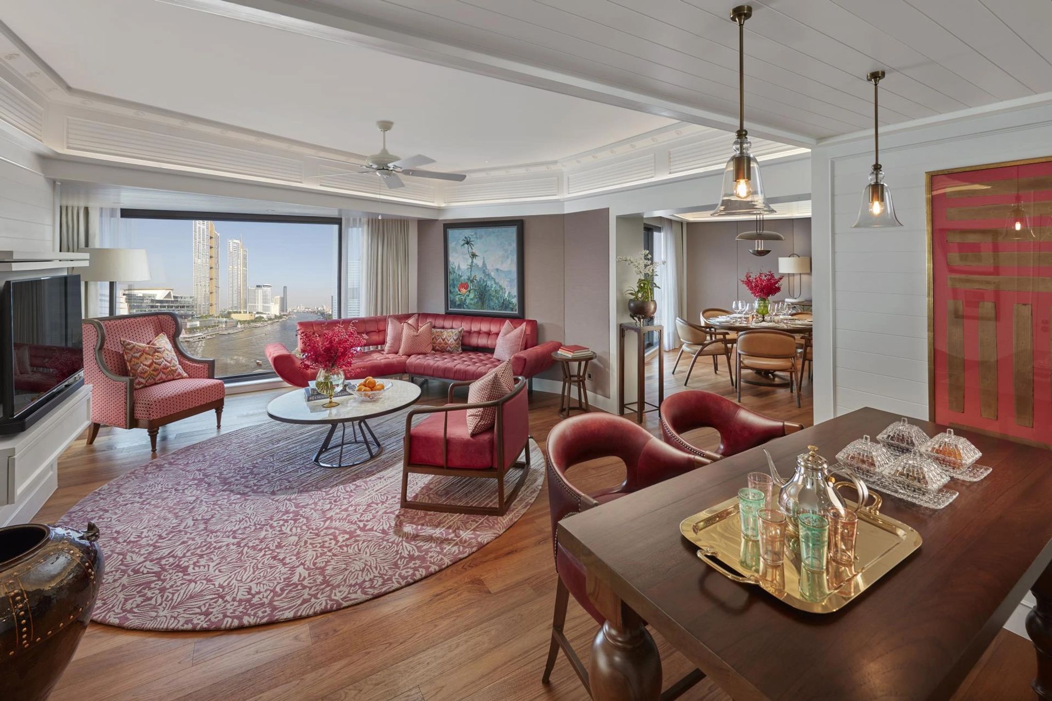 sala de estar suite – suite ampla – sala de jantar suite