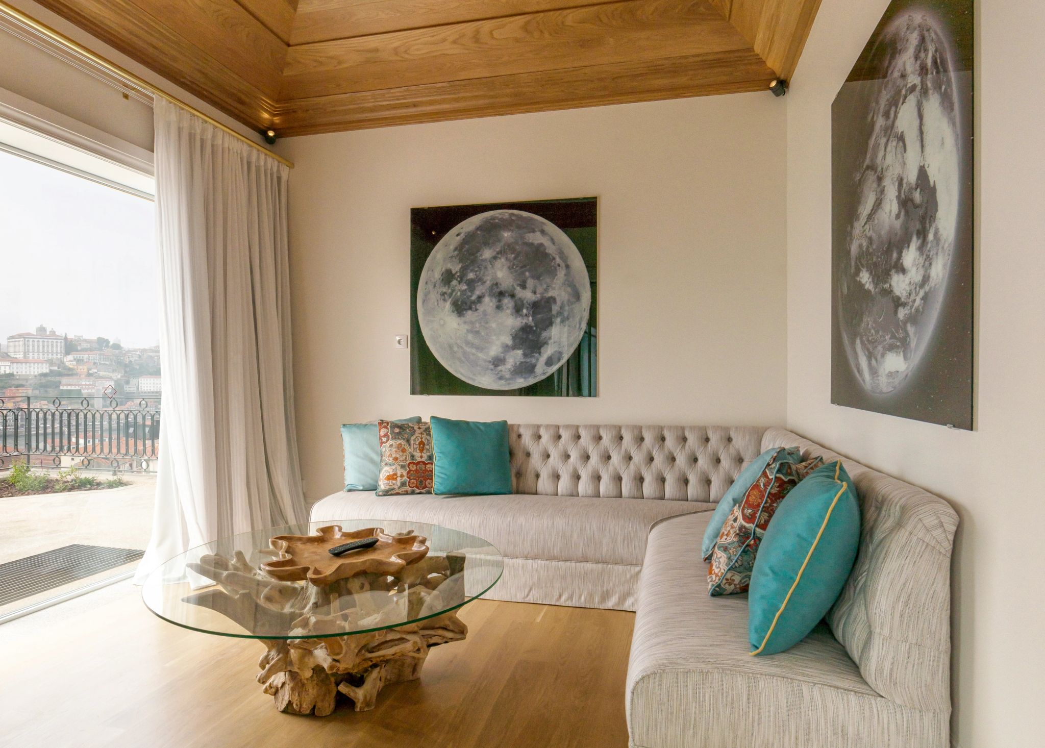 Presidential Suite suite de luxo - vista de portugal - sala de estar de luxo