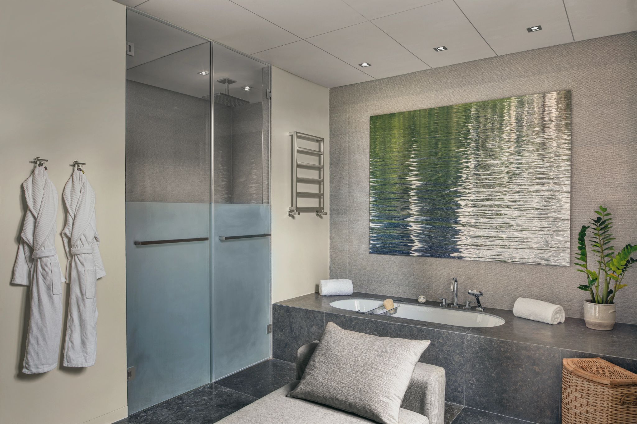 banheiro de luxo - banheira de imersao - banho premium