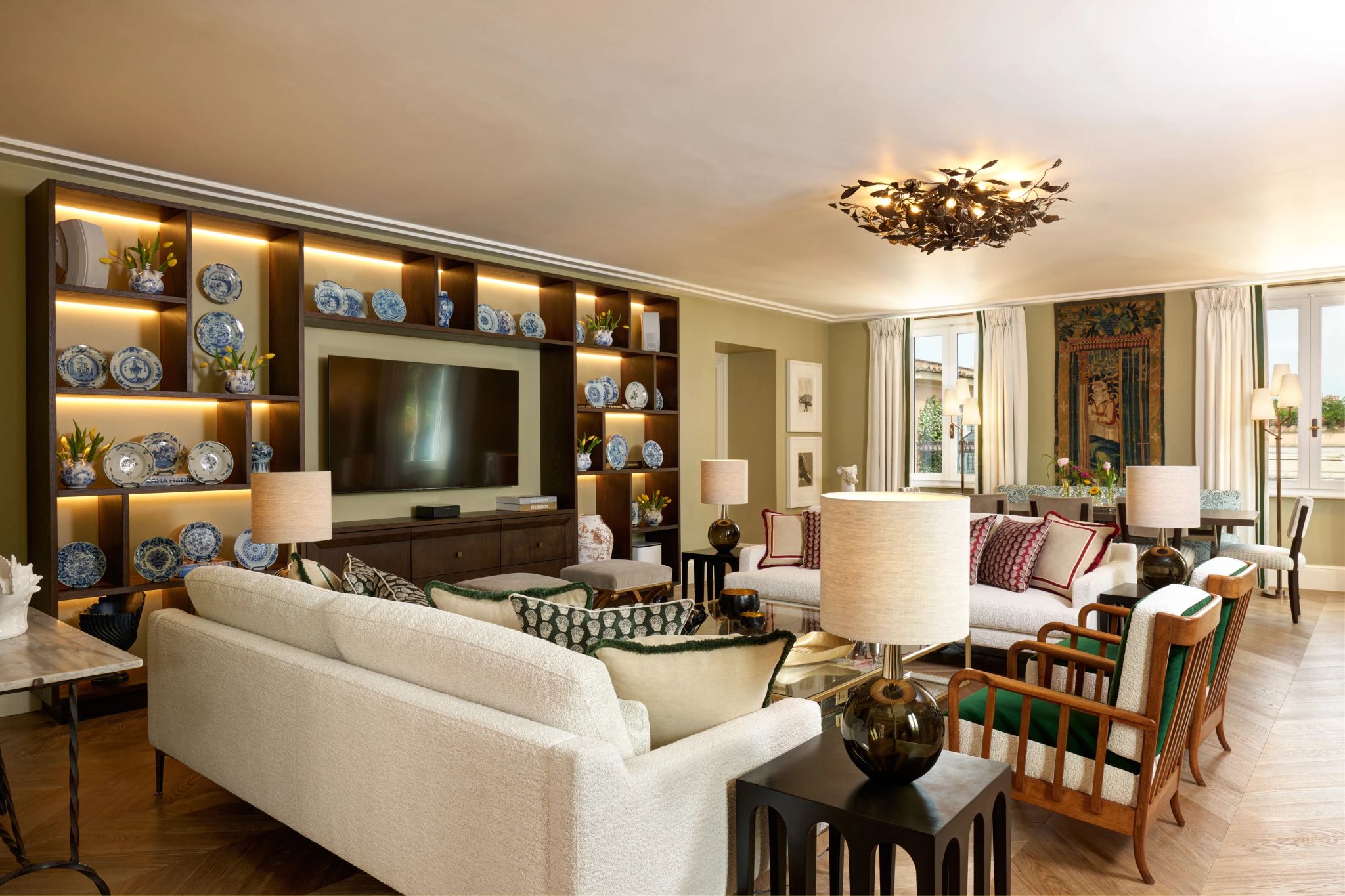 Nijinsky Suite sala de estar de luxo - suite com sala - sala de estar espaçosa