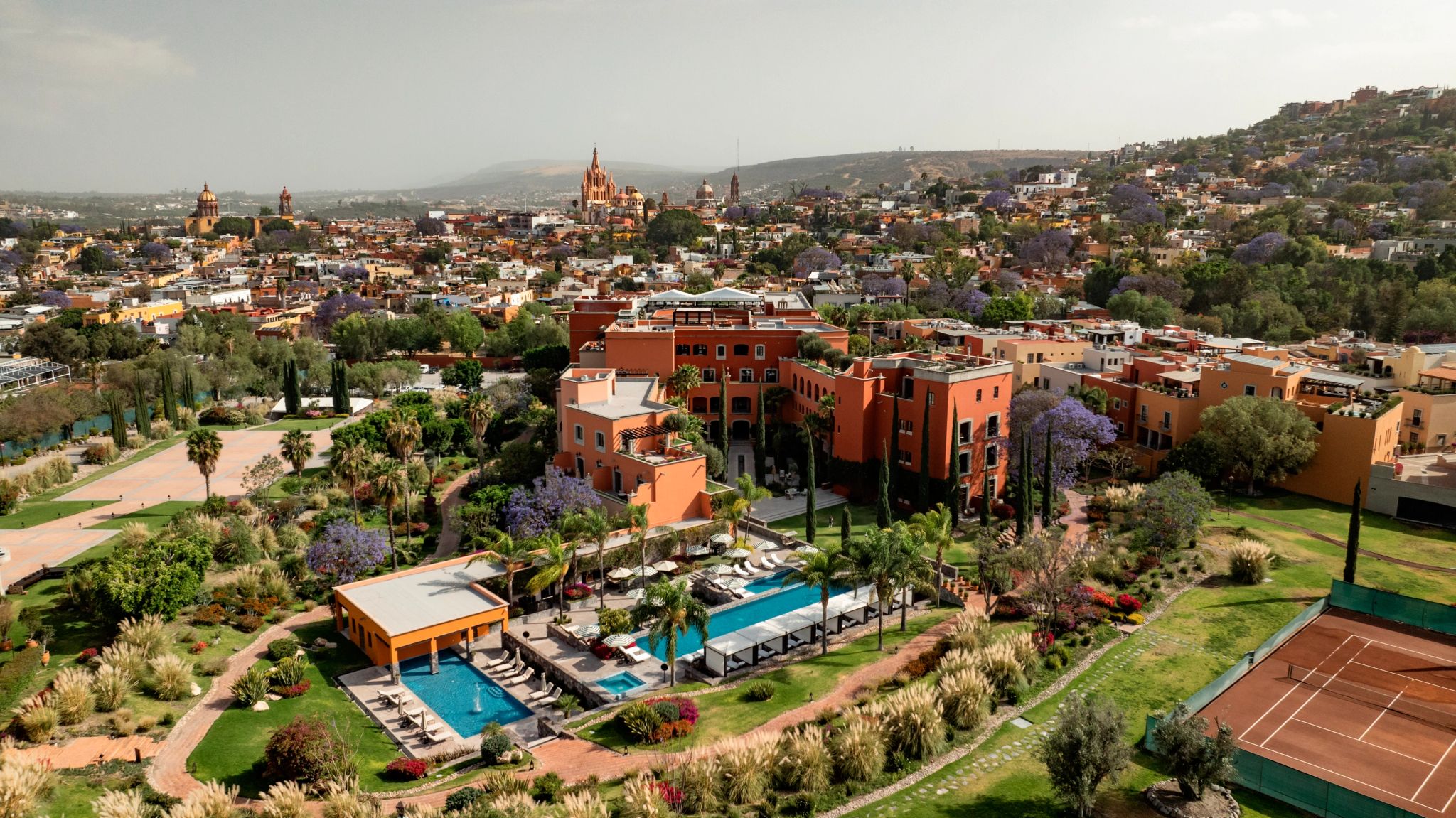 Rosewood San Miguel de Allende hotel com piscina - vista aerea - area externa
