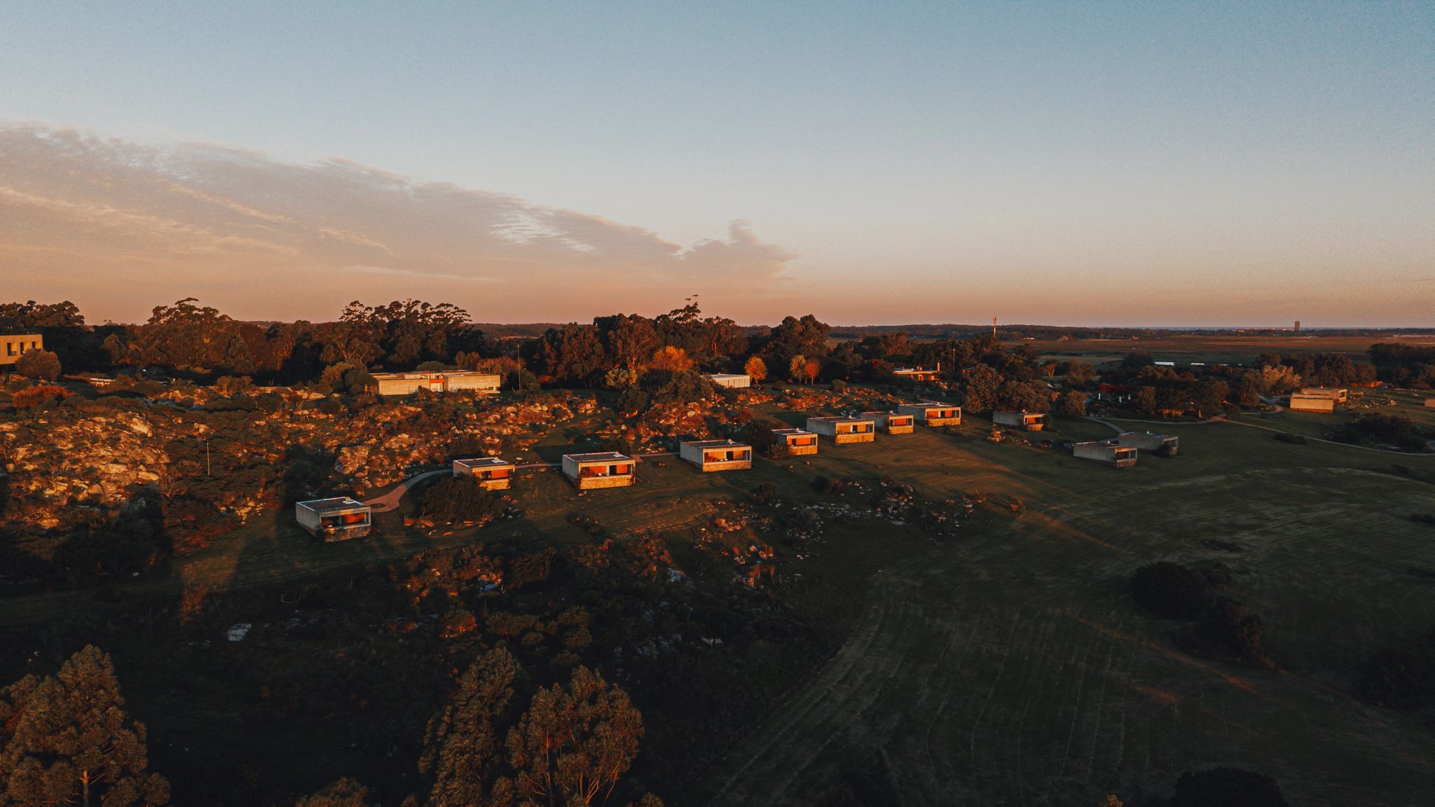 Vista aérea do hotel vista panoramica - viagem para o campo - natureza