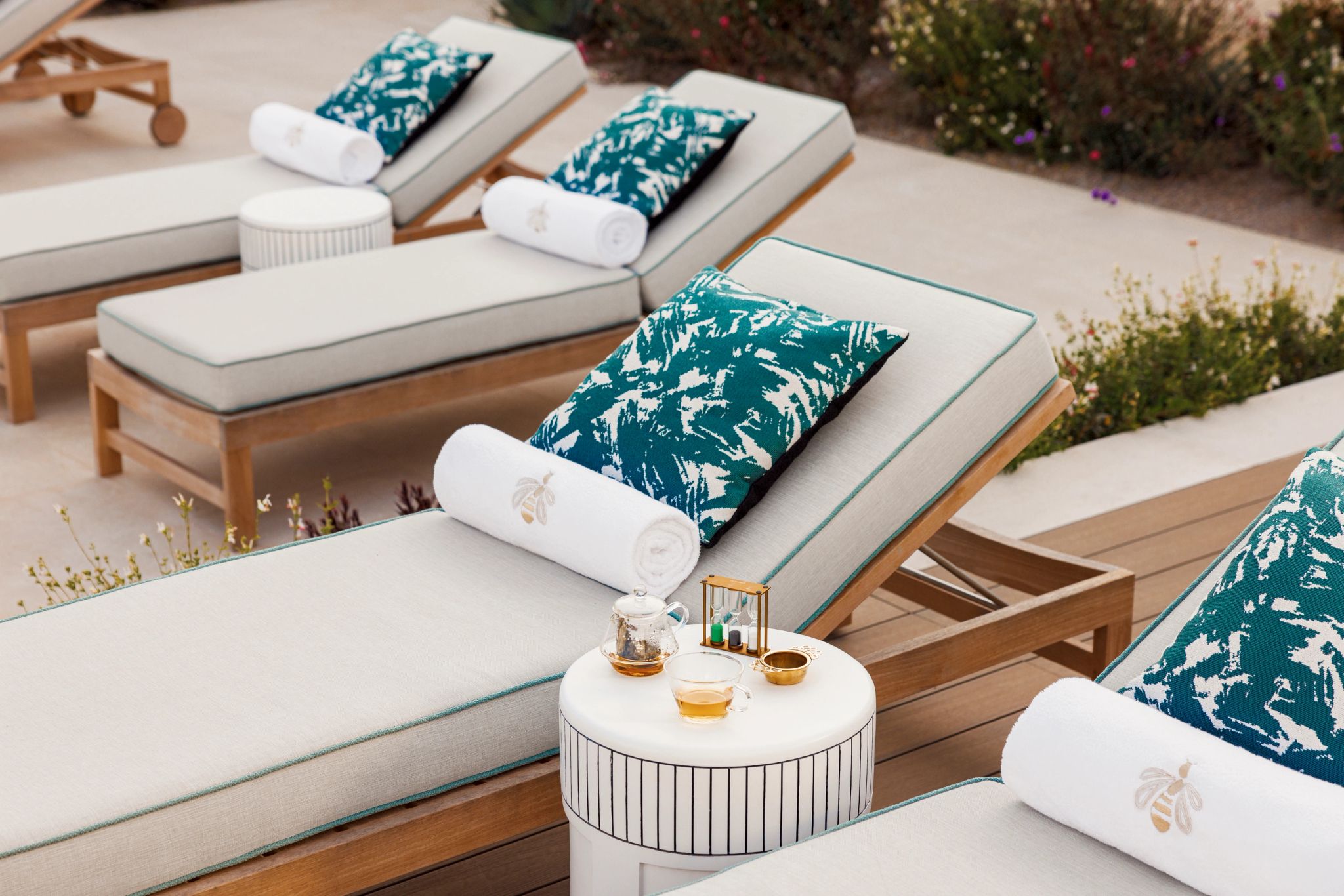 Spa spa – toalha de luxo - espreguiçadeiras