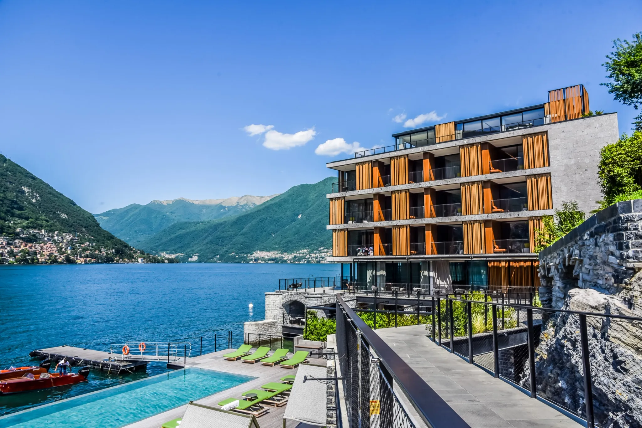 hotel lago di como - vista lago - piscina infinita