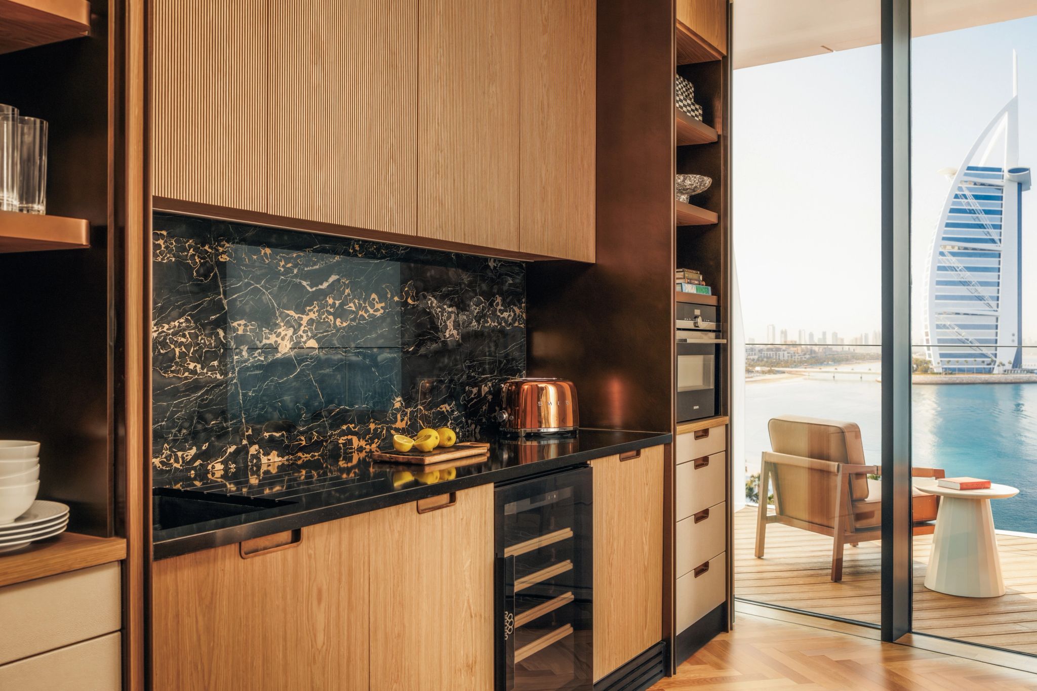 Ocean Terrace kitchenette - cozinha de luxo - quarto do hotel