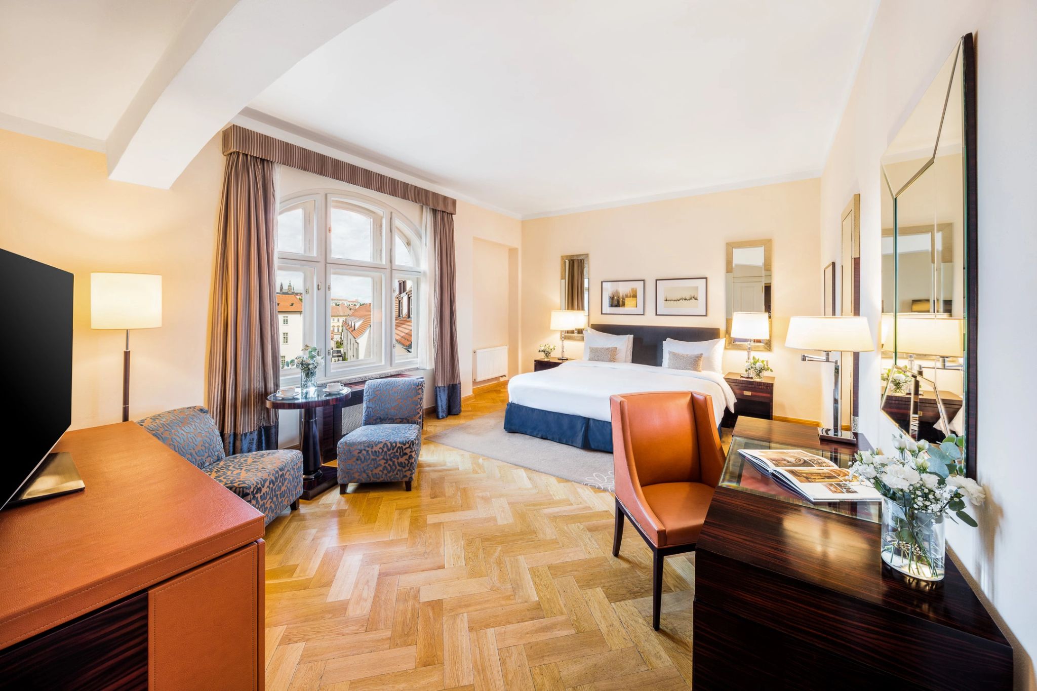Premier Castle View quarto vista praga – quarto de luxo – quarto de casal