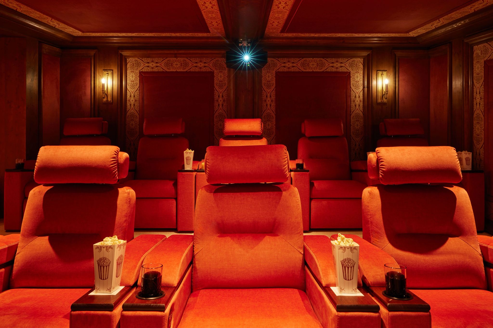 sala de cinema – cinema privativo – hotel com cinema 