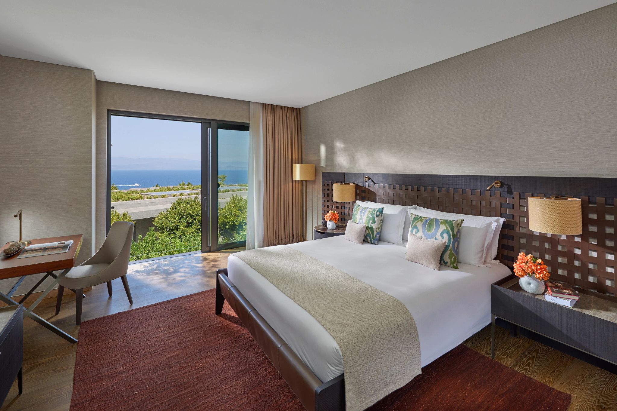 Jasmine Villa cama king - quarto moderno - vila de luxo - vila vista mar