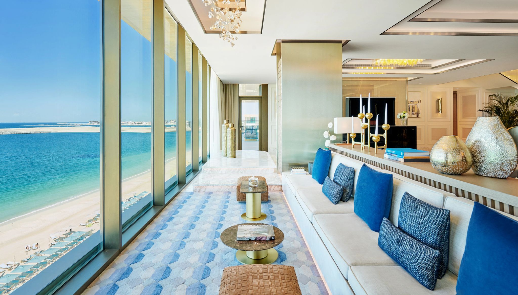 Royal Penthouse vista panoramica – suite ampla - sala de estar - suite vista mar - sala vista mar