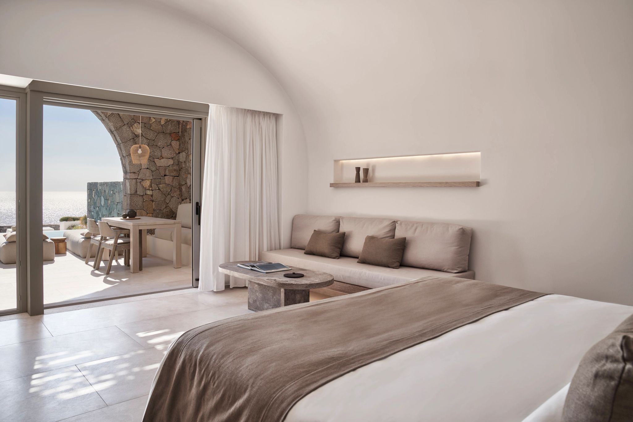 quarto de luxo - cama king-size - vista panoramica