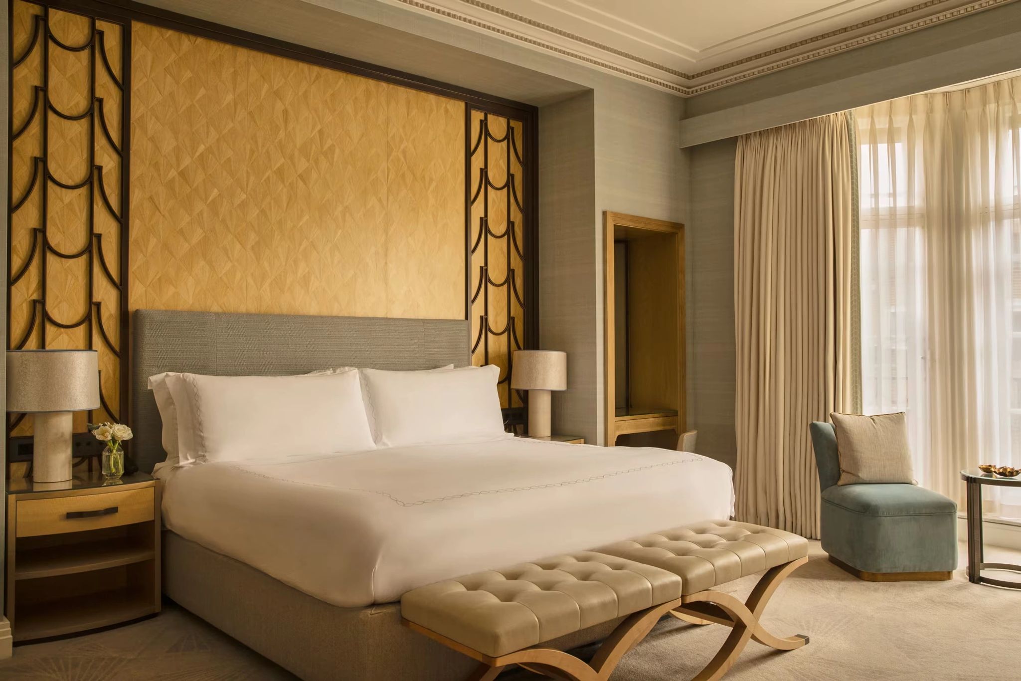 cama king - quarto casal - claridges suite