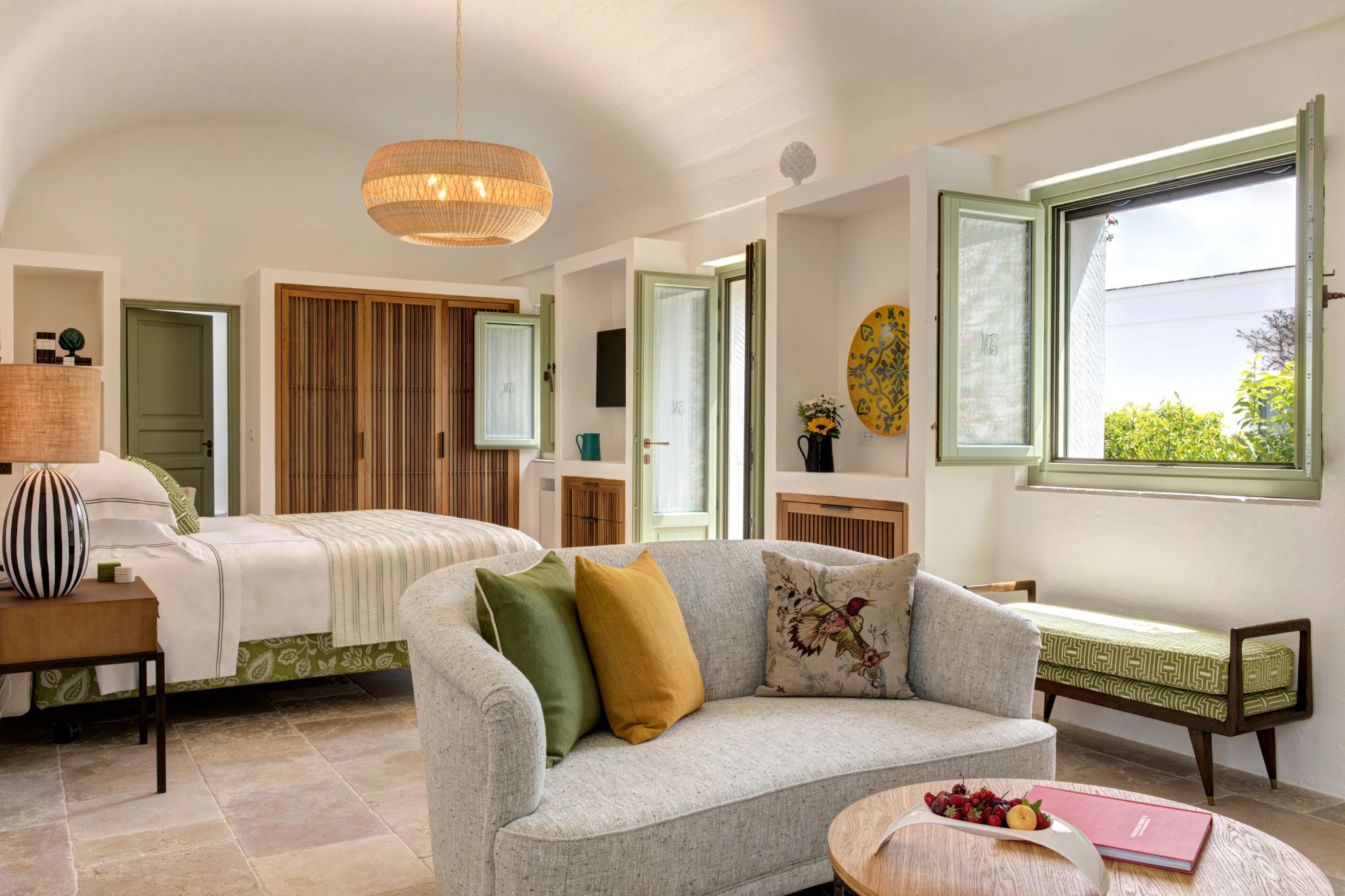 Junior Suite Terrace Garden cama king – design contemporaneo - decoraçao elegante - suite com sala