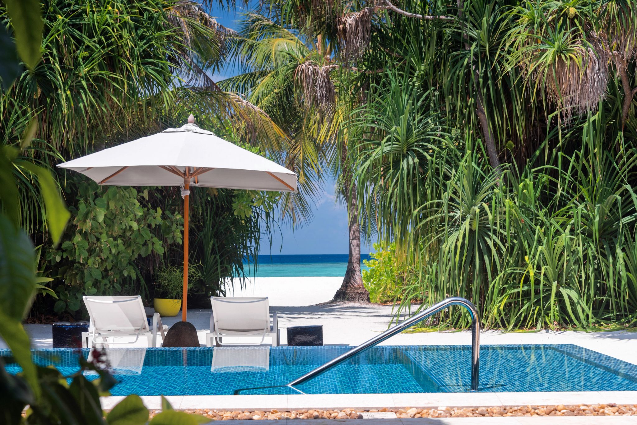 piscina borda infinita – suite beira-mar – area de lazer