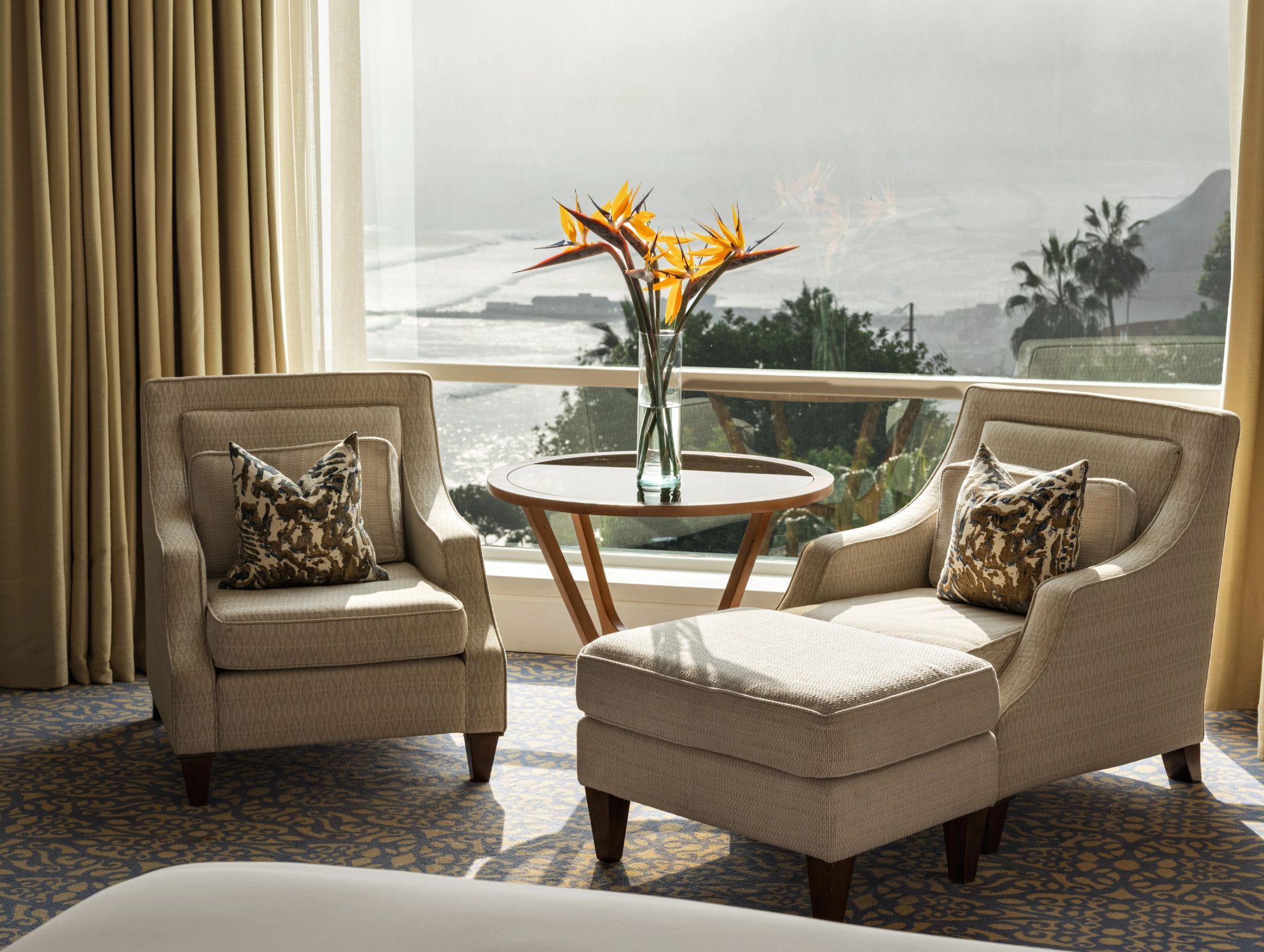 Club Ocean View Junior Suite sala de estar - suite com sala - suite vista mar