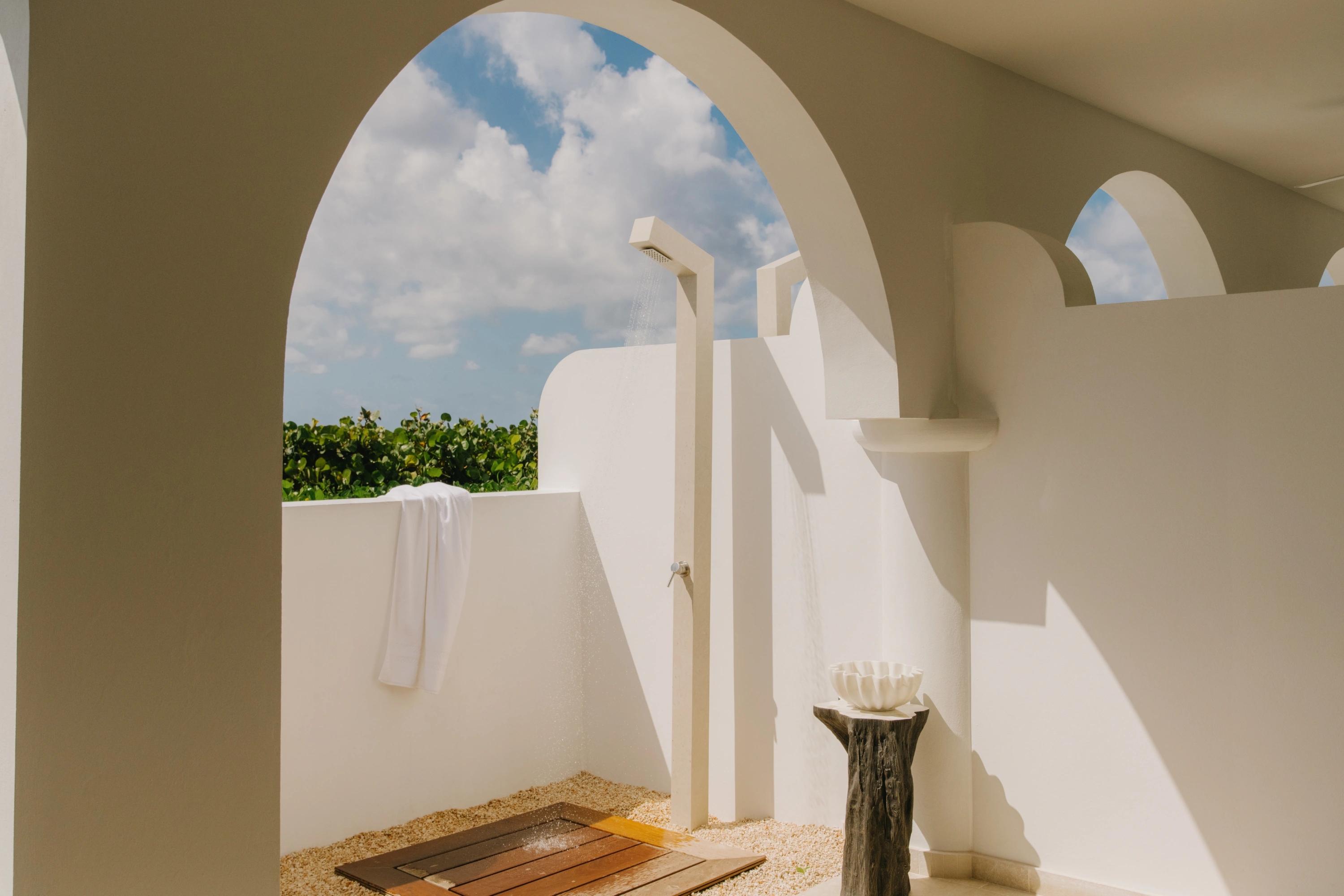 area externa spa – banho relaxante – spa hotel 5 estrelas - spa guerlain - guerlain 