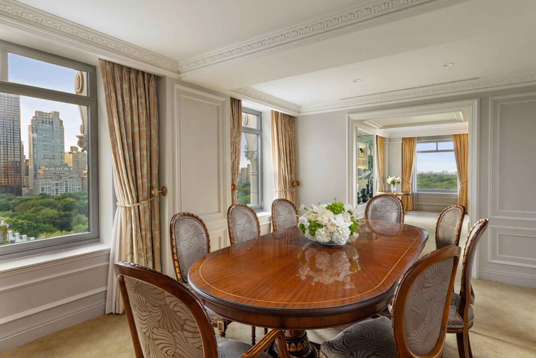 The Central Park Suite mesa de jantar - suite do hotel - decoracao premium
