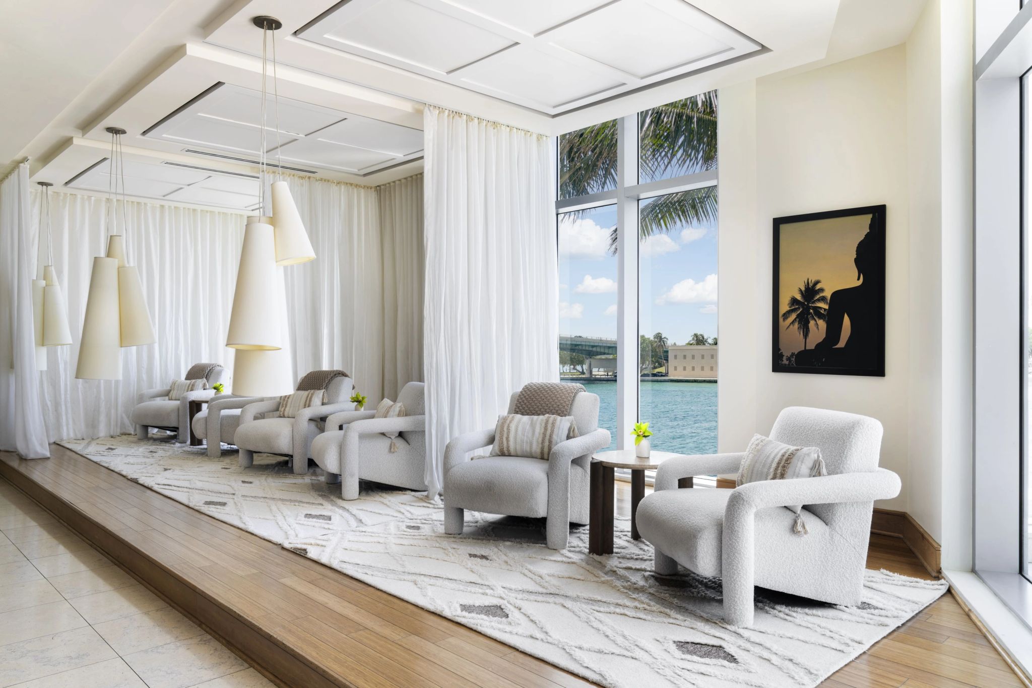 lounge do spa - hotel com spa - bem estar - spa em miami