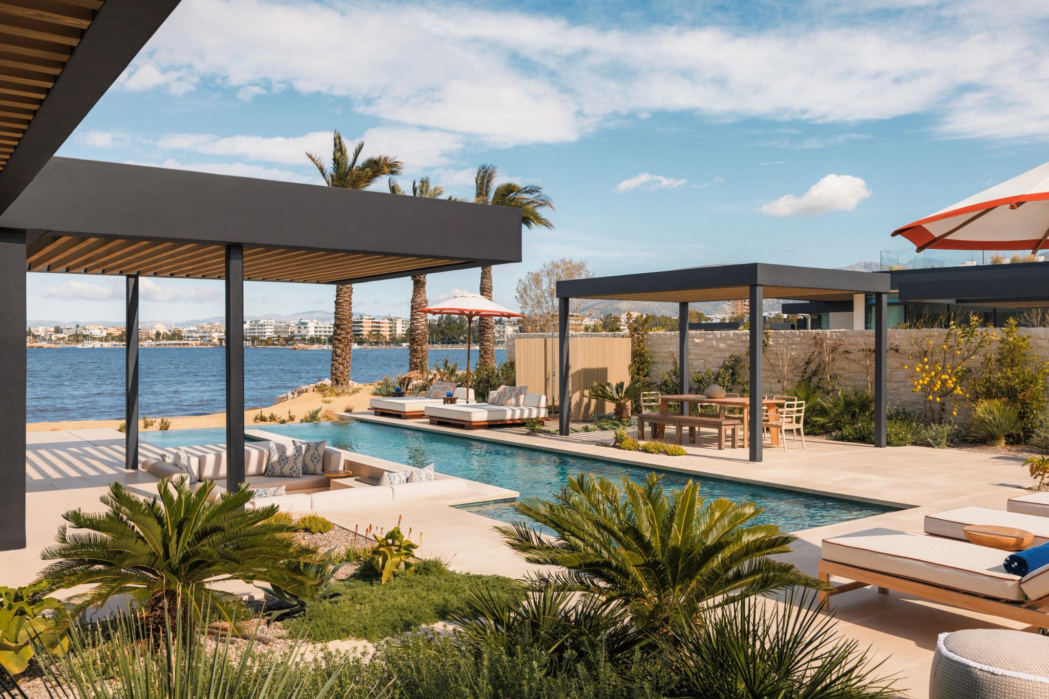 Villa Nostos piscina – jardim premium– vila de luxo