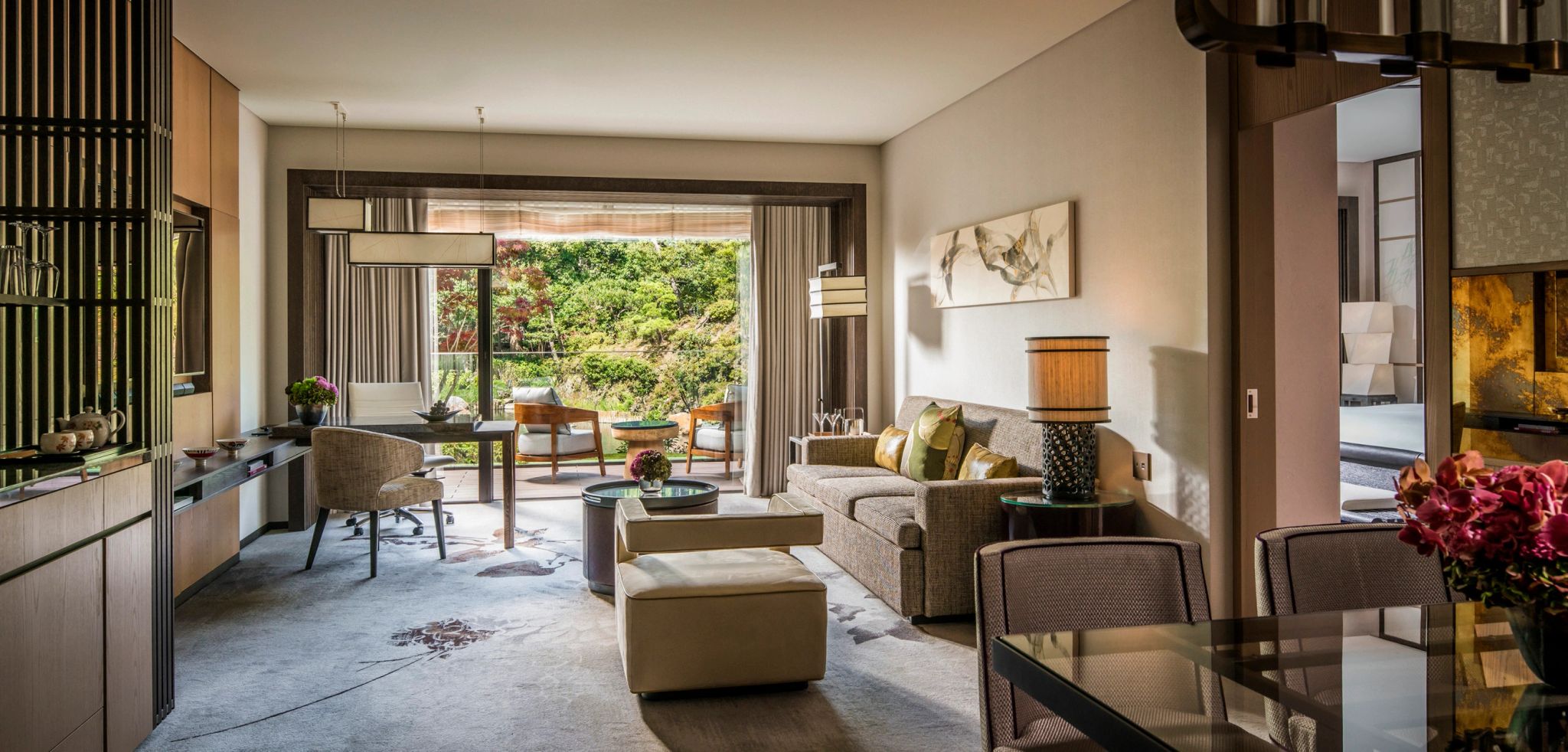 One Bedroom Premier Heritage Garden Suite King sala de estar – design moderno – suite de luxo