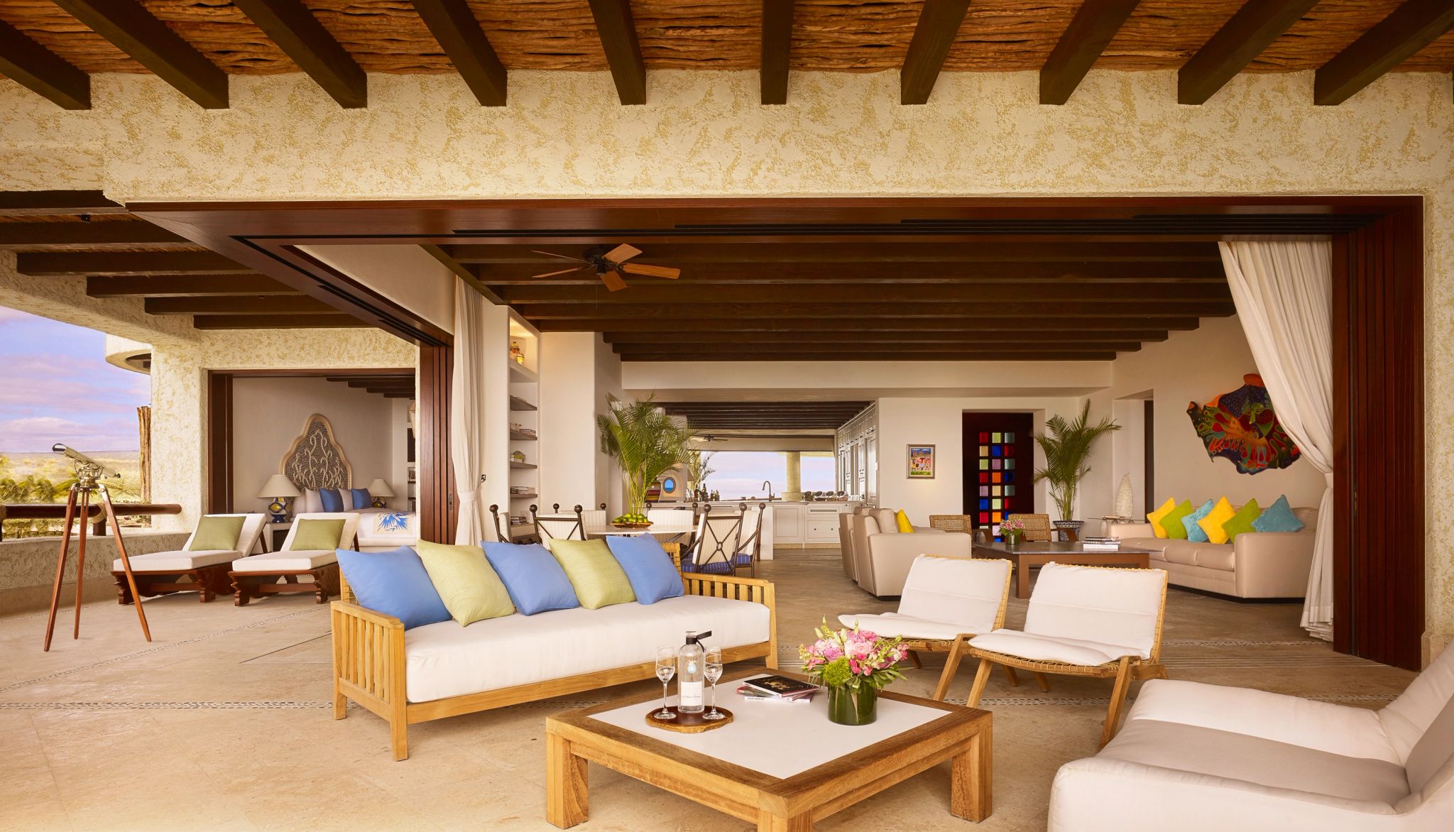 Three Bedroom Transpeninsular Signature Residence suite ampla – suite com terraço - vista panoramica