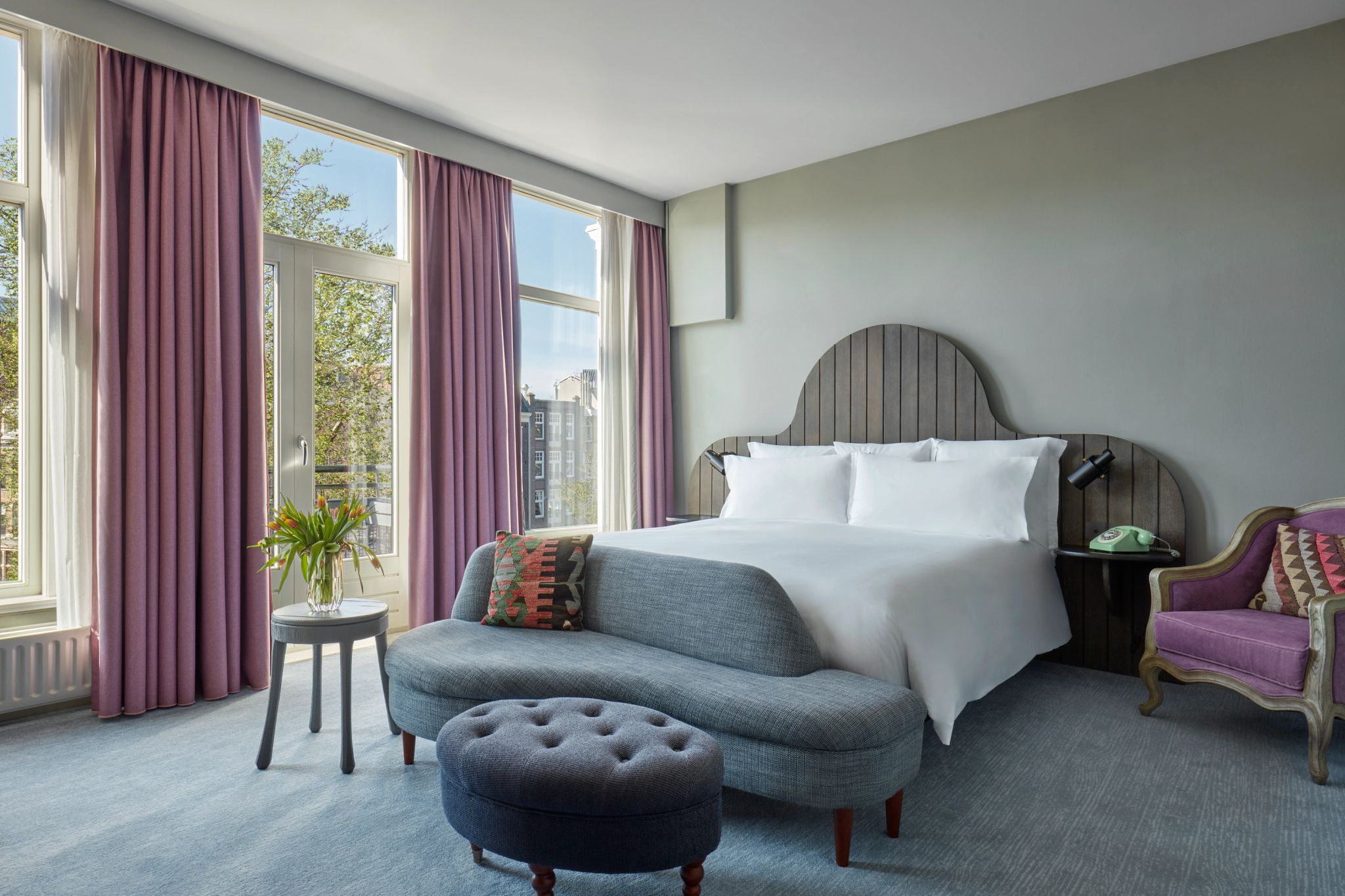 suite do hotel - cama king-size - vista panoramica