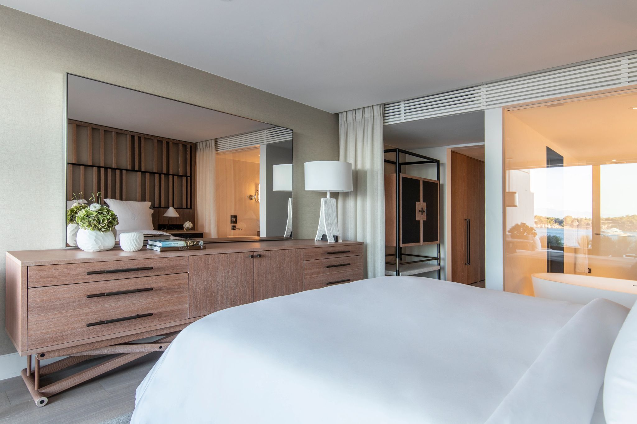 Nafsika Sea View quarto king - quarto de hotel - quarto vista mar