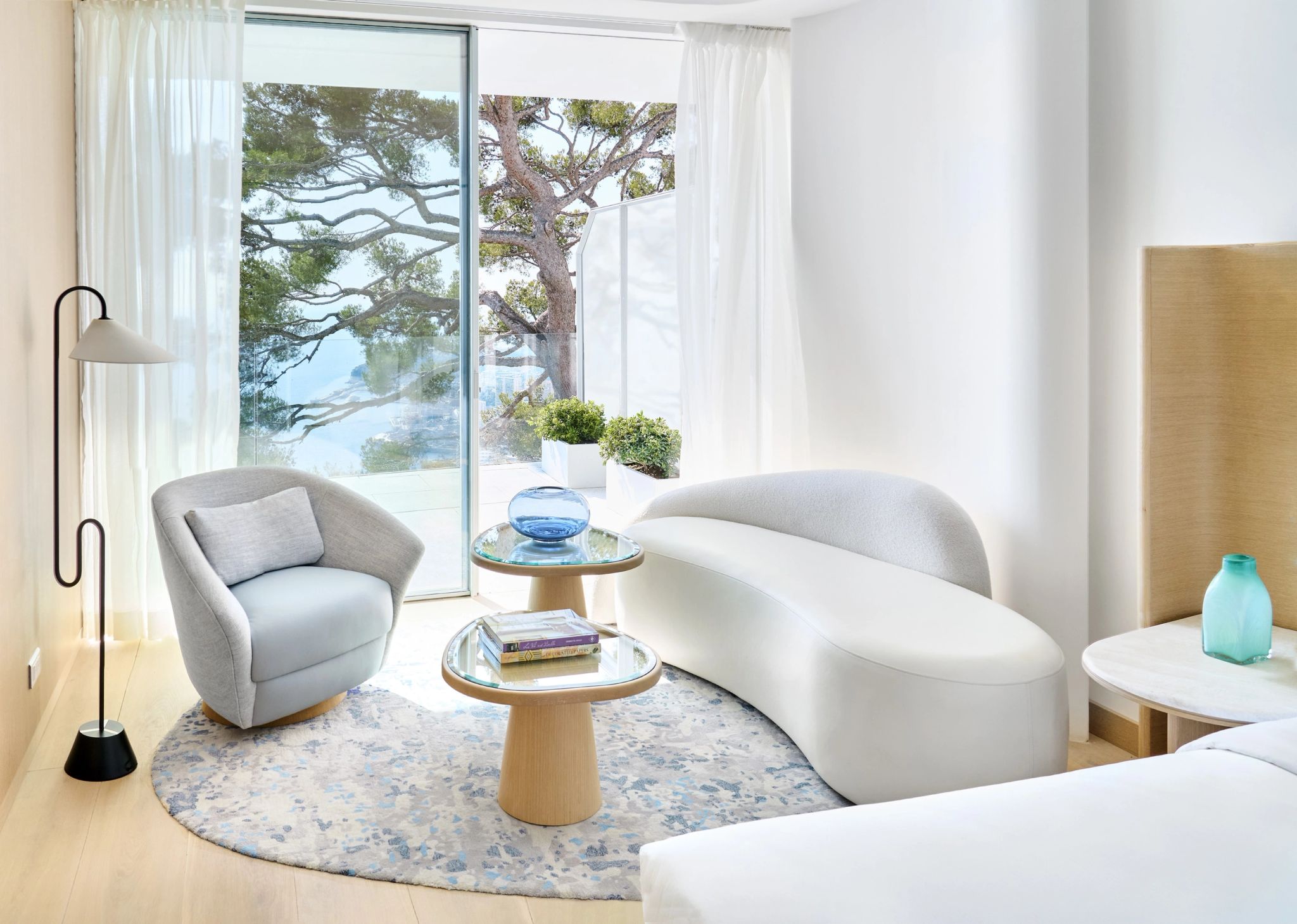 Sea View Studio sala moderna - sala de estar - sofa confortavel - sala de luxo - sala chique