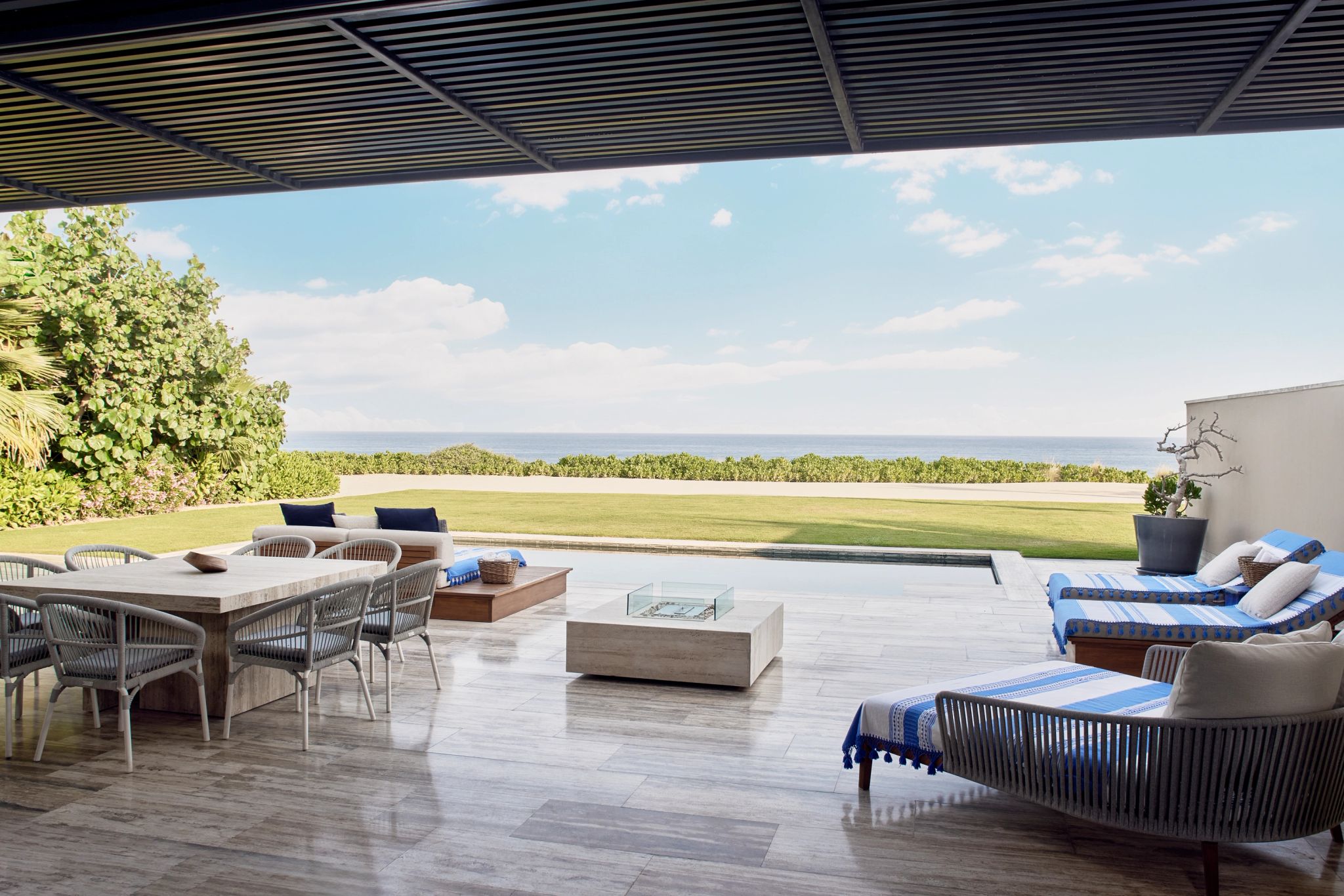 Zadun Two Bedroom Suite Beachfront Terrace terraço privativo - area de lazer - piscina privativa - terraço com piscina - vista mar