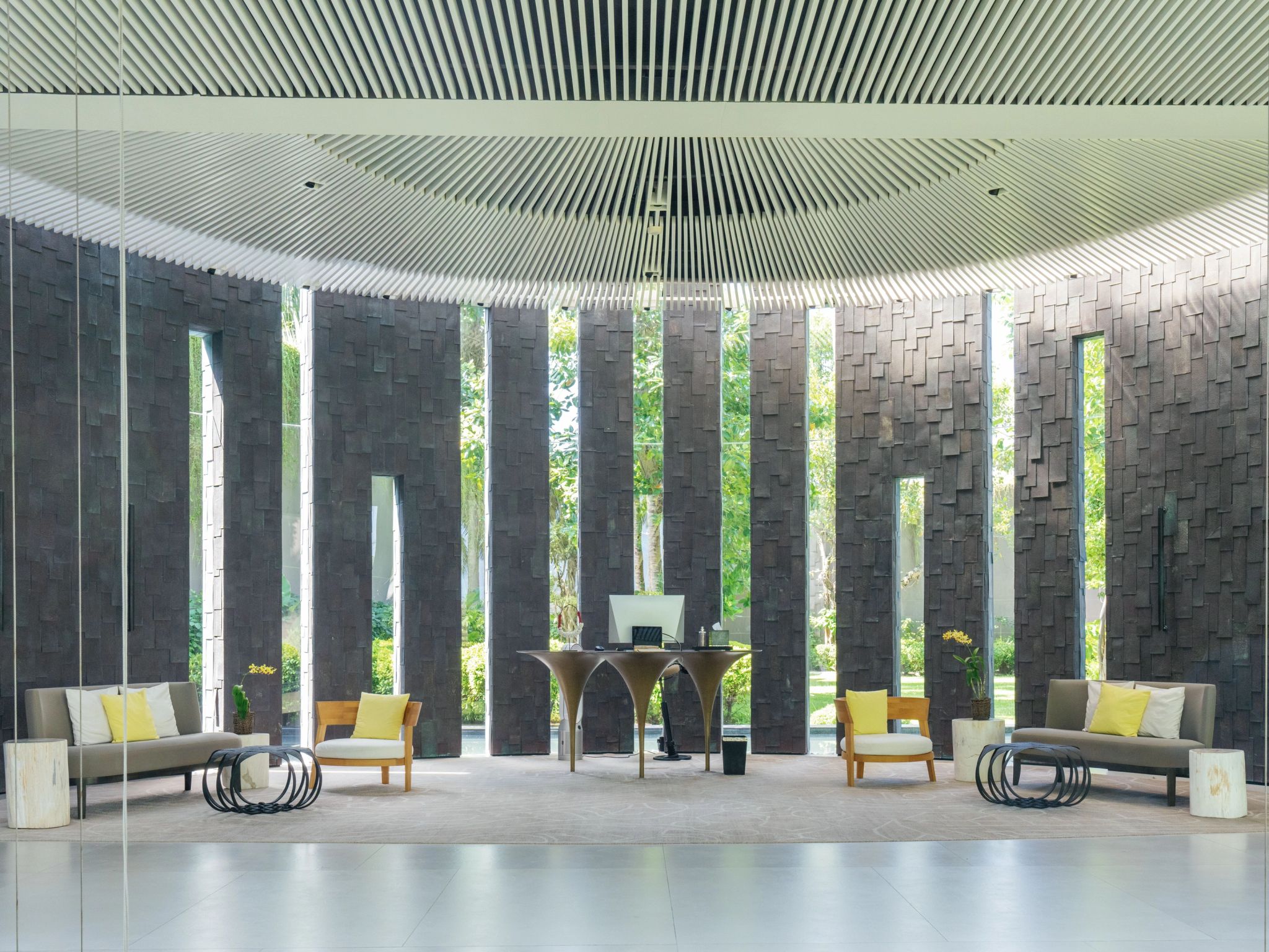 Recepção do hotel arquitetura de luxo – design de luxo - recepçao hotel