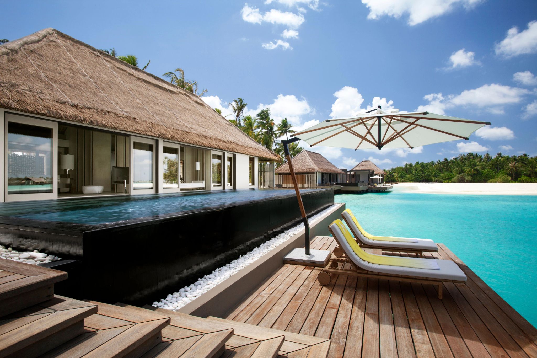 Lagoon Villa deck da vila - vista lago