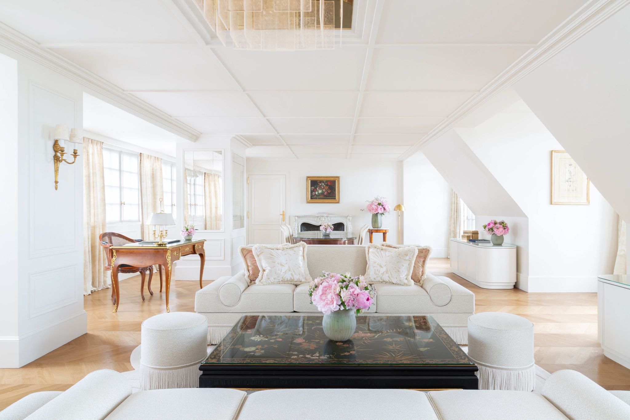 sala de estar - suite com sala - sala chique - sala moderna