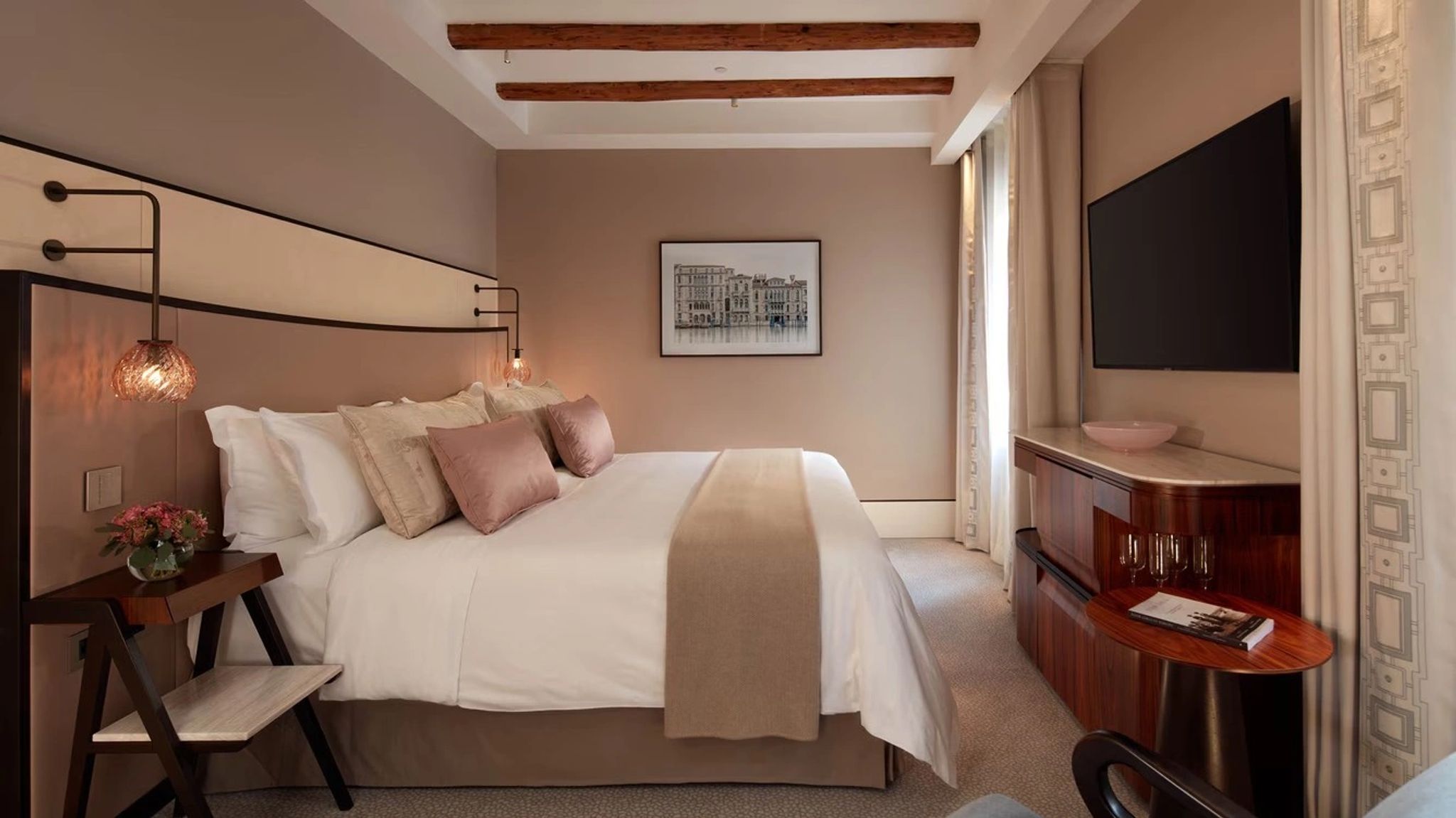 Deluxe cama king-size - quarto de luxo - decoracao moderna