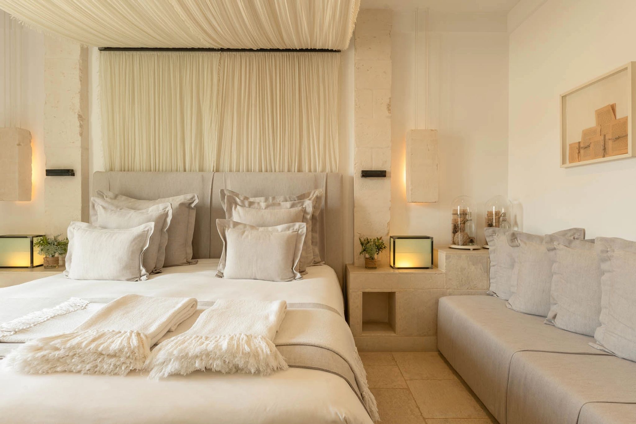 La Corte Bella cama king-size – quarto de luxo – decoracao de hotel